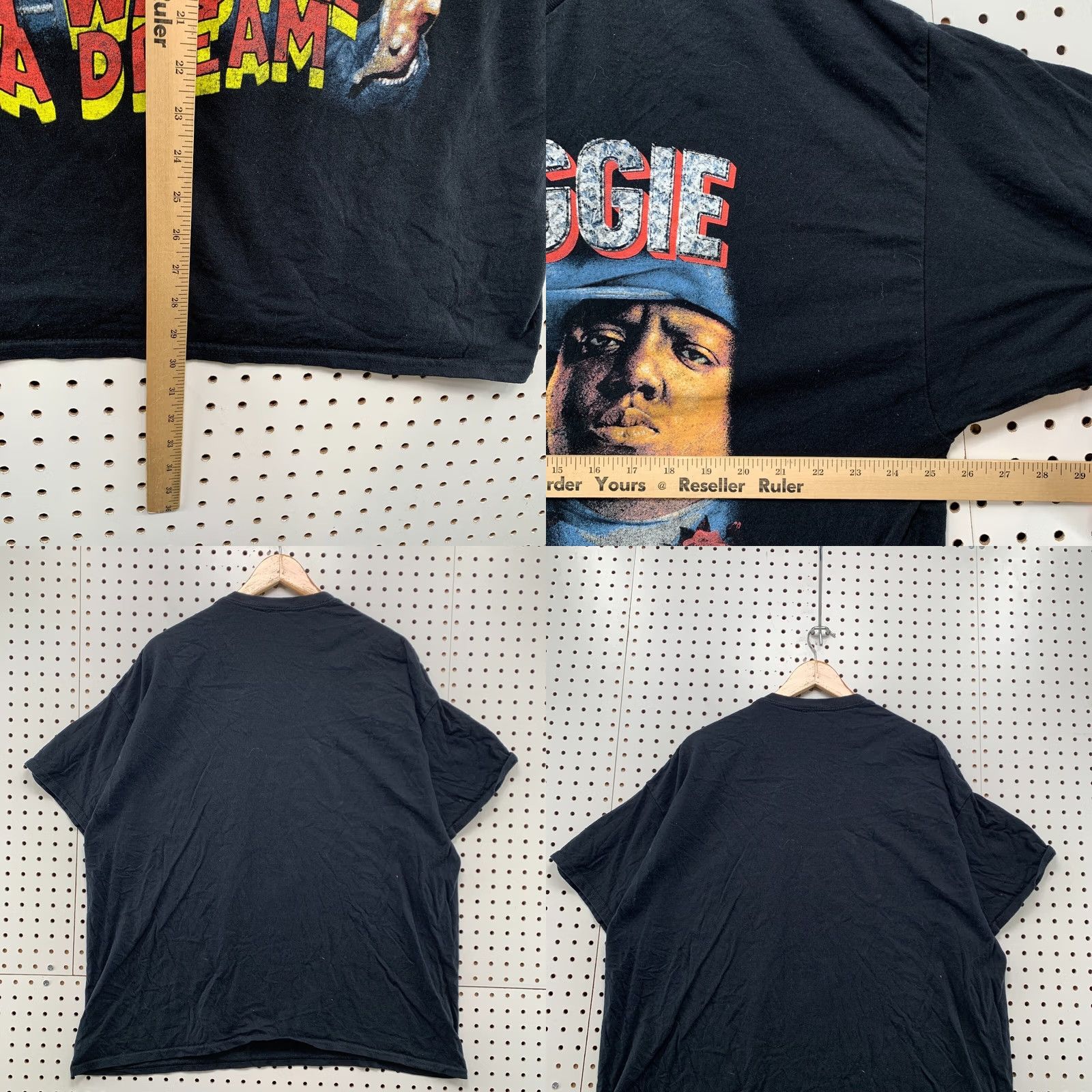 Etro Notorious BIG Shirt Mens 2XL Black Rap Tee Retro Hip Hop Short SLeeve 26X30 Size US XXL / EU 58 / 5 - 9 Thumbnail