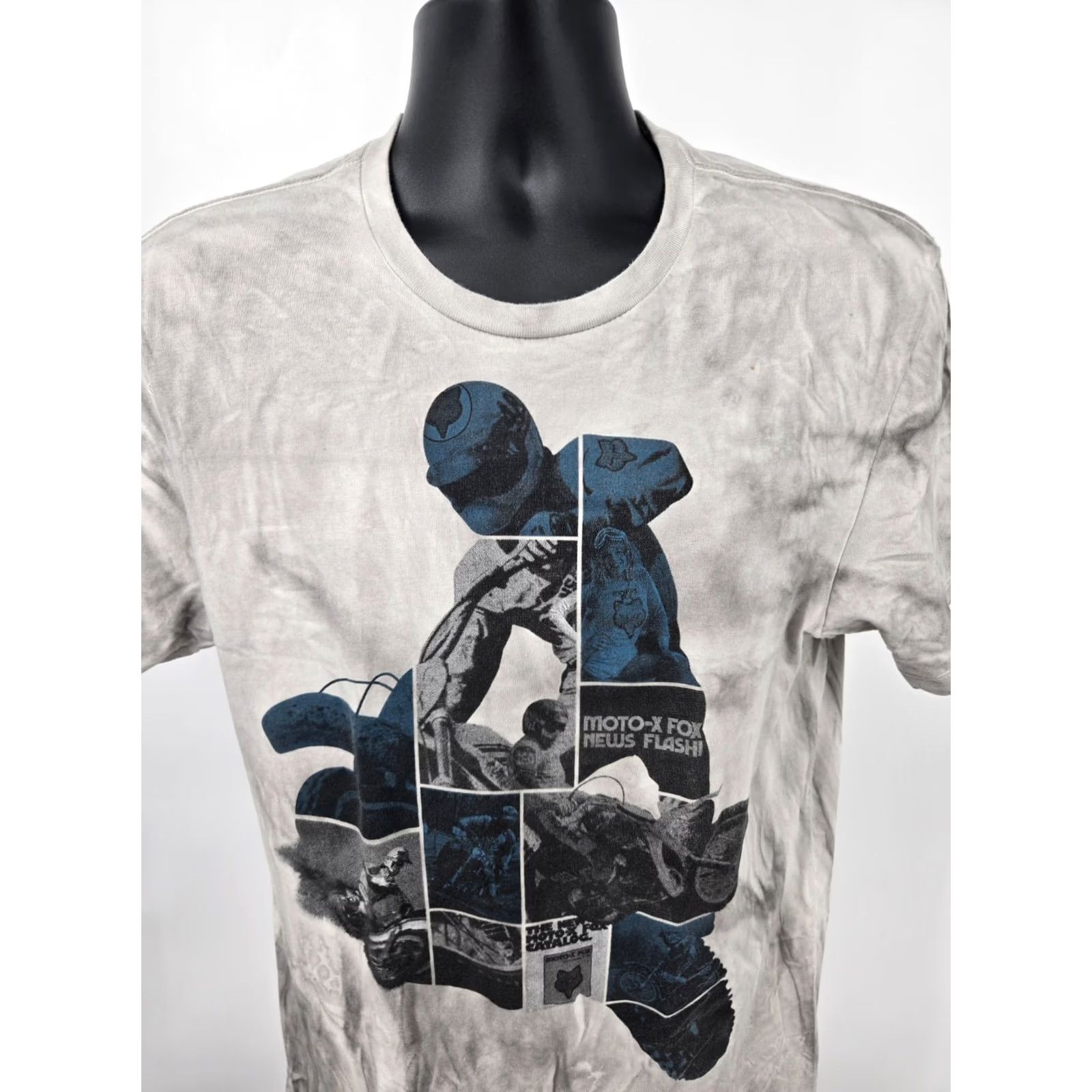 Fox Racing Fox Racing T-Shirt Large Gray Logo Short Sleeve Mens Cotton Lightweight Knit Polyester Casual Regular Fit Size US L / EU 52-54 / 3 - 5 Thumbnail