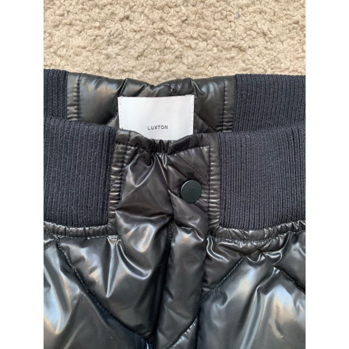 Other LUXTON LUXURY BLACK QUILTED PUFFER PANTS Size US 32 / EU 48 - 5 Thumbnail
