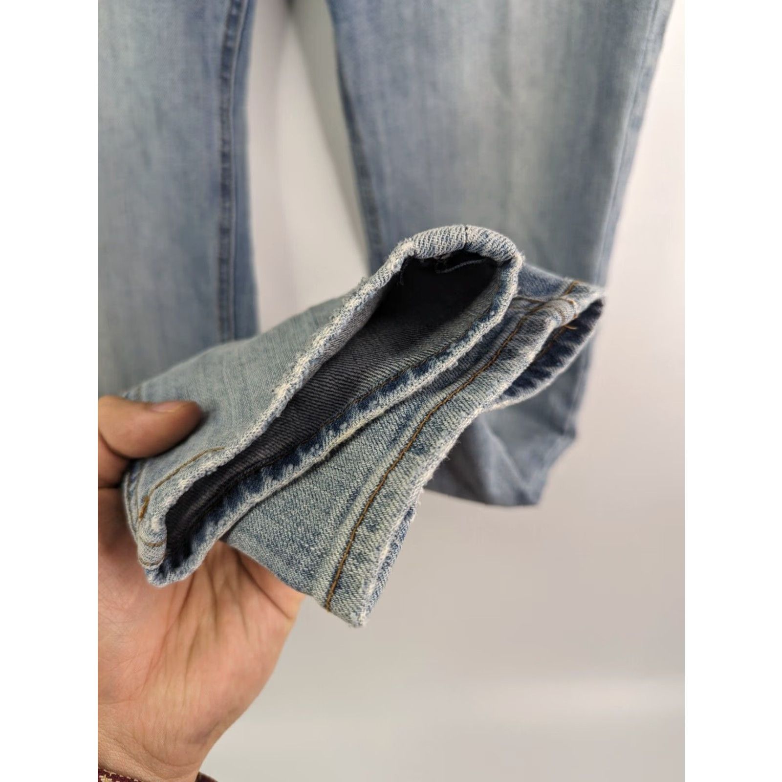 Vintage KUT From the Kloth Jeans Womens Regular Light Wash Denim Blue Cotton Spandex Slim Straight 5-Pocket Logo Comfort Easy Care Size 26" / US 2 / IT 38 - 3 Thumbnail