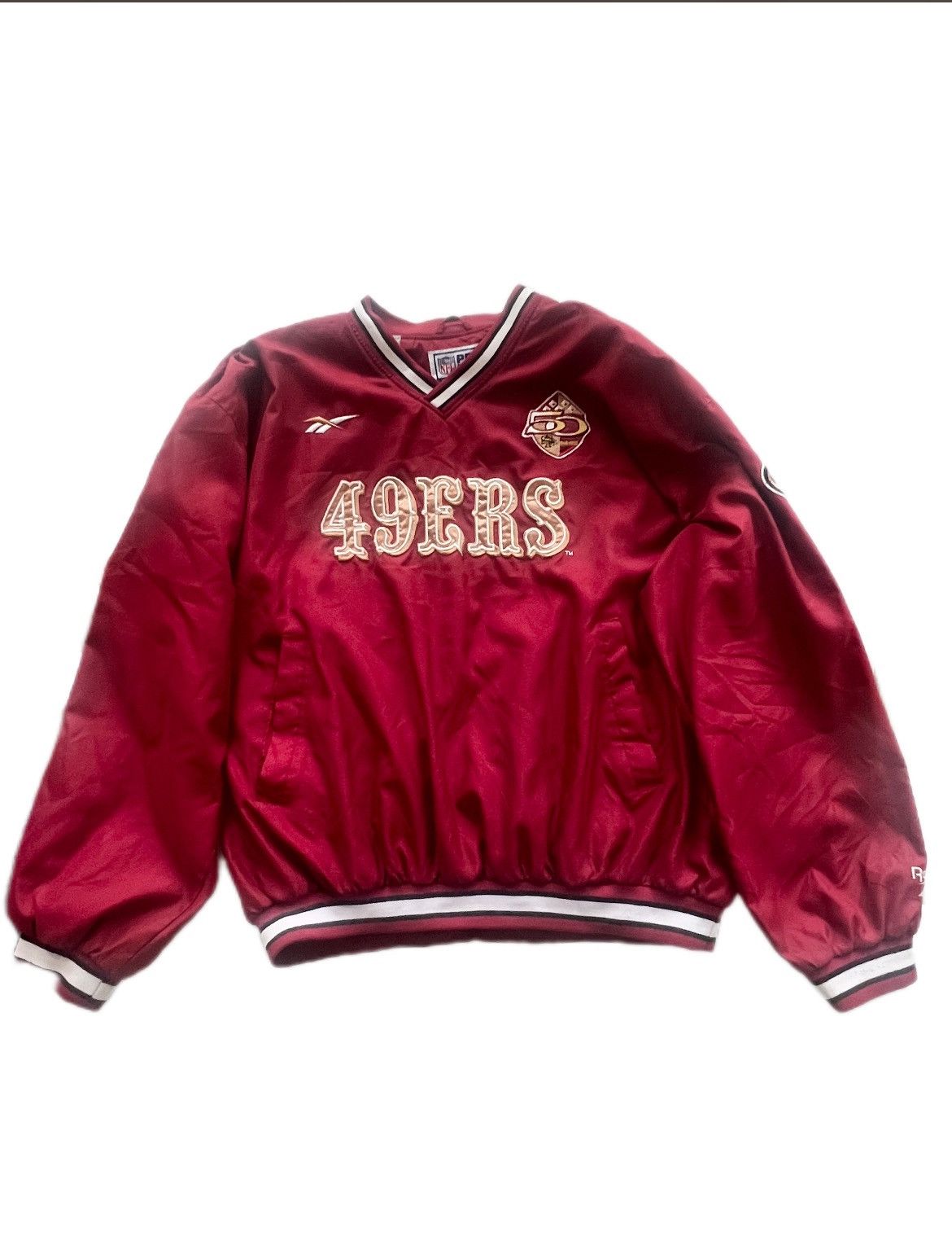 Reebok Vintage 90s Reebok San Francisco 49ers Pullover Windbreaker Size US XXL / EU 58 / 5 - 2 Thumbnail