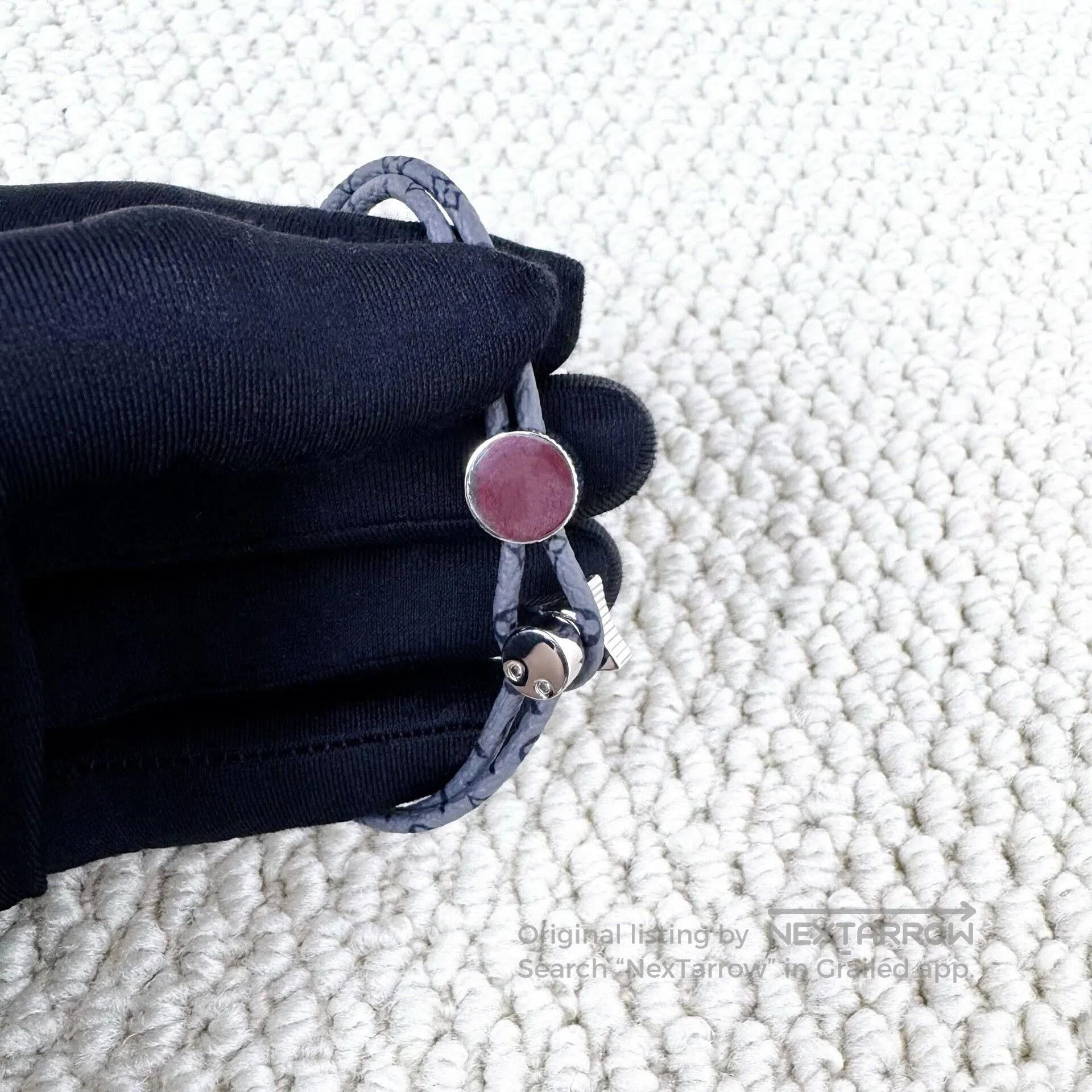Louis Vuitton louis vuitton adjustable floral logo bracelet. Size ONE SIZE - 4 Thumbnail