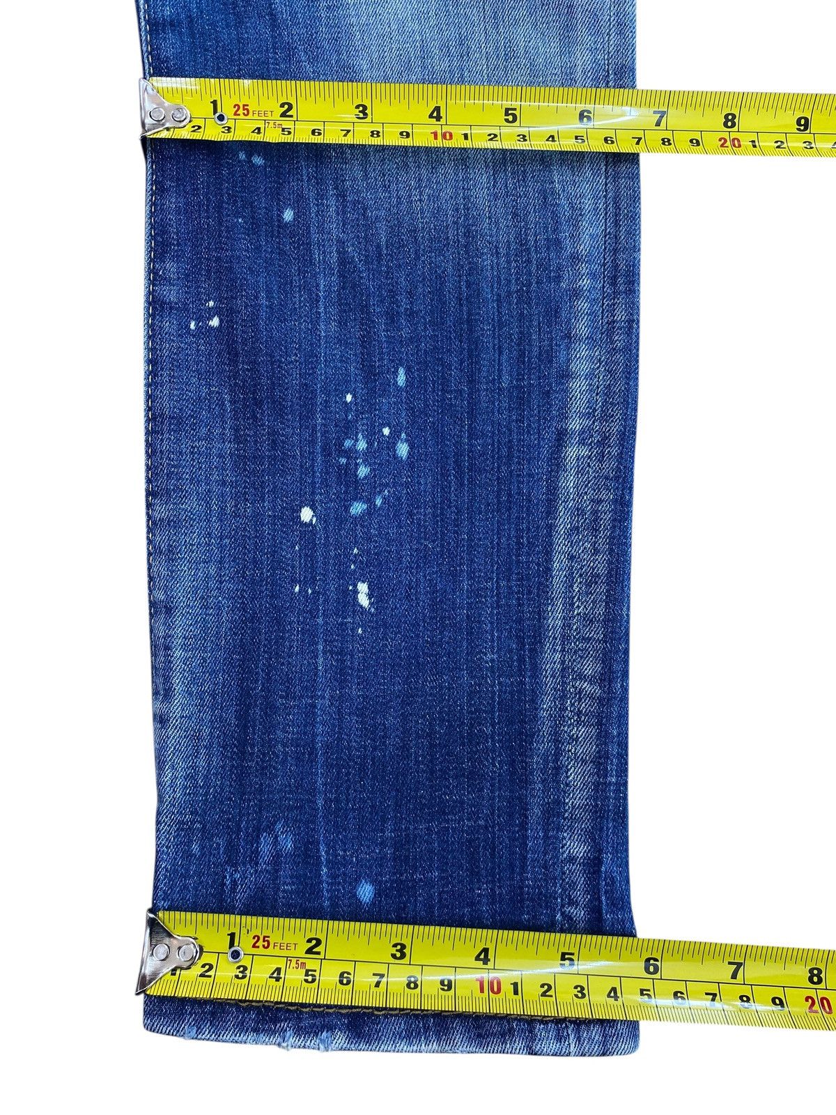 Dsquared2 Dsquared2 Distressed Paint-Splatter Style Twist Leg Jeans Size US 30 / EU 46 - 6 Thumbnail