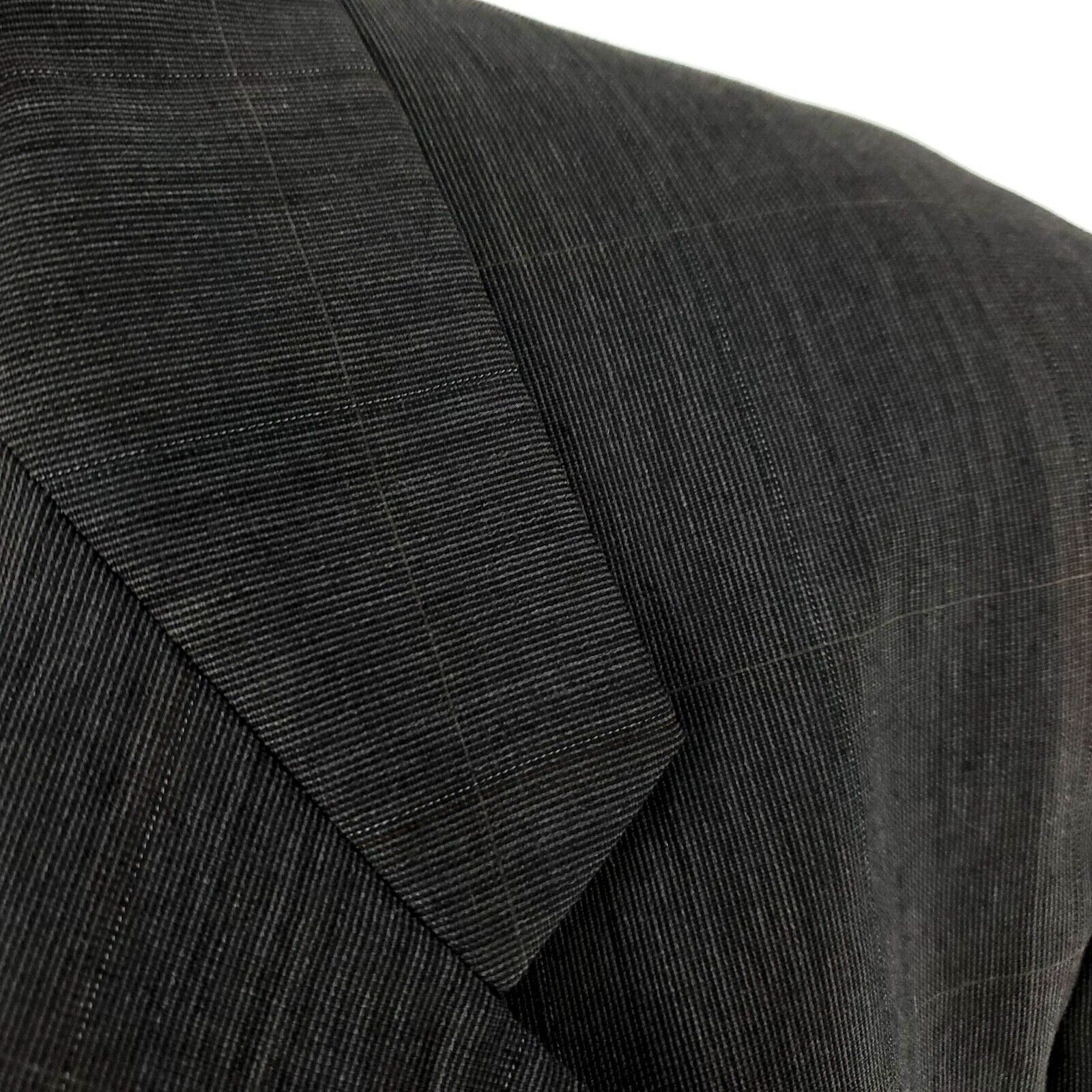 Hart Schaffner Marx Hart Schaffner Marx Wool 2 Button Blazer 40R Gray W/ Multi C Size 40R - 2 Thumbnail