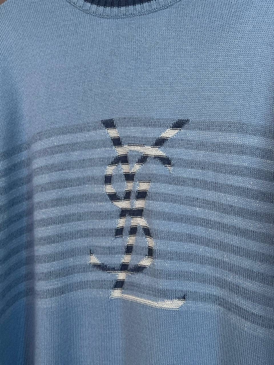 Yves Saint Laurent Yves Saint Laurent Vintage Wool Sweater YSL Logo Mens Size L Size US L / EU 52-54 / 3 - 9 Thumbnail