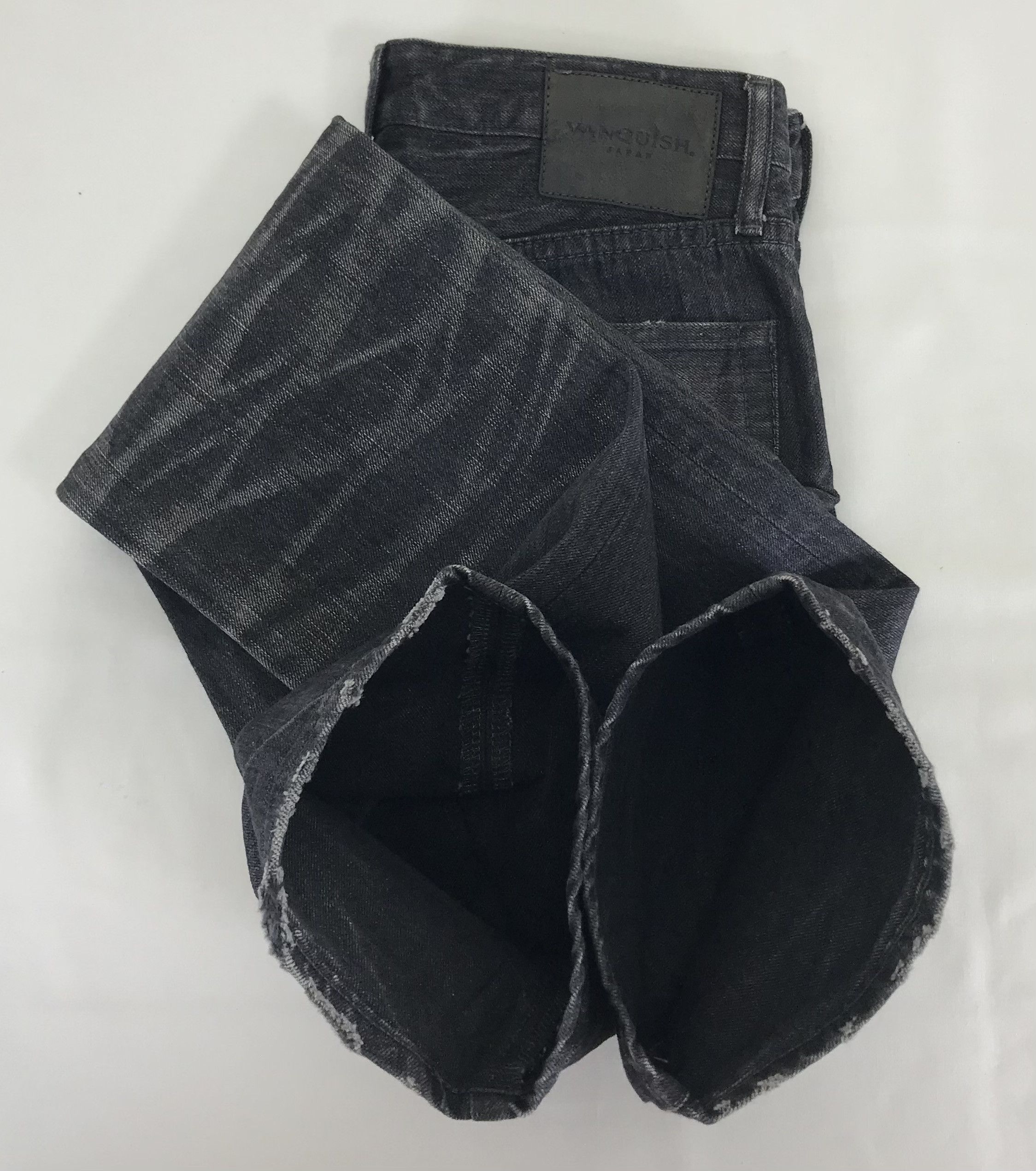 Vanquish Vanquish Studded Faded Black Flare Jeans Size US 30 / EU 46 - 14 Thumbnail