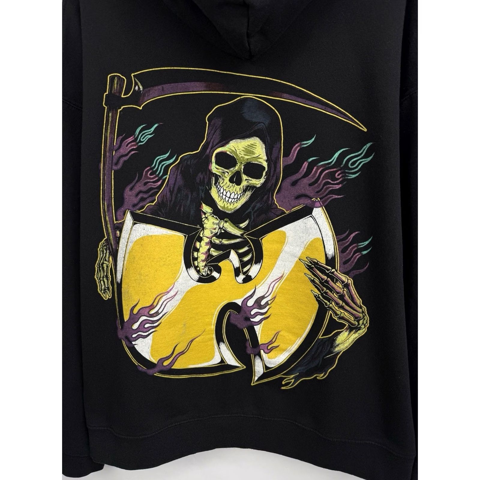 Vintage Y2K Wu Tang Hoodie Skull Hip Hop Rap Grim Reaper L Size Black Size US L / EU 52-54 / 3 - 5 Thumbnail