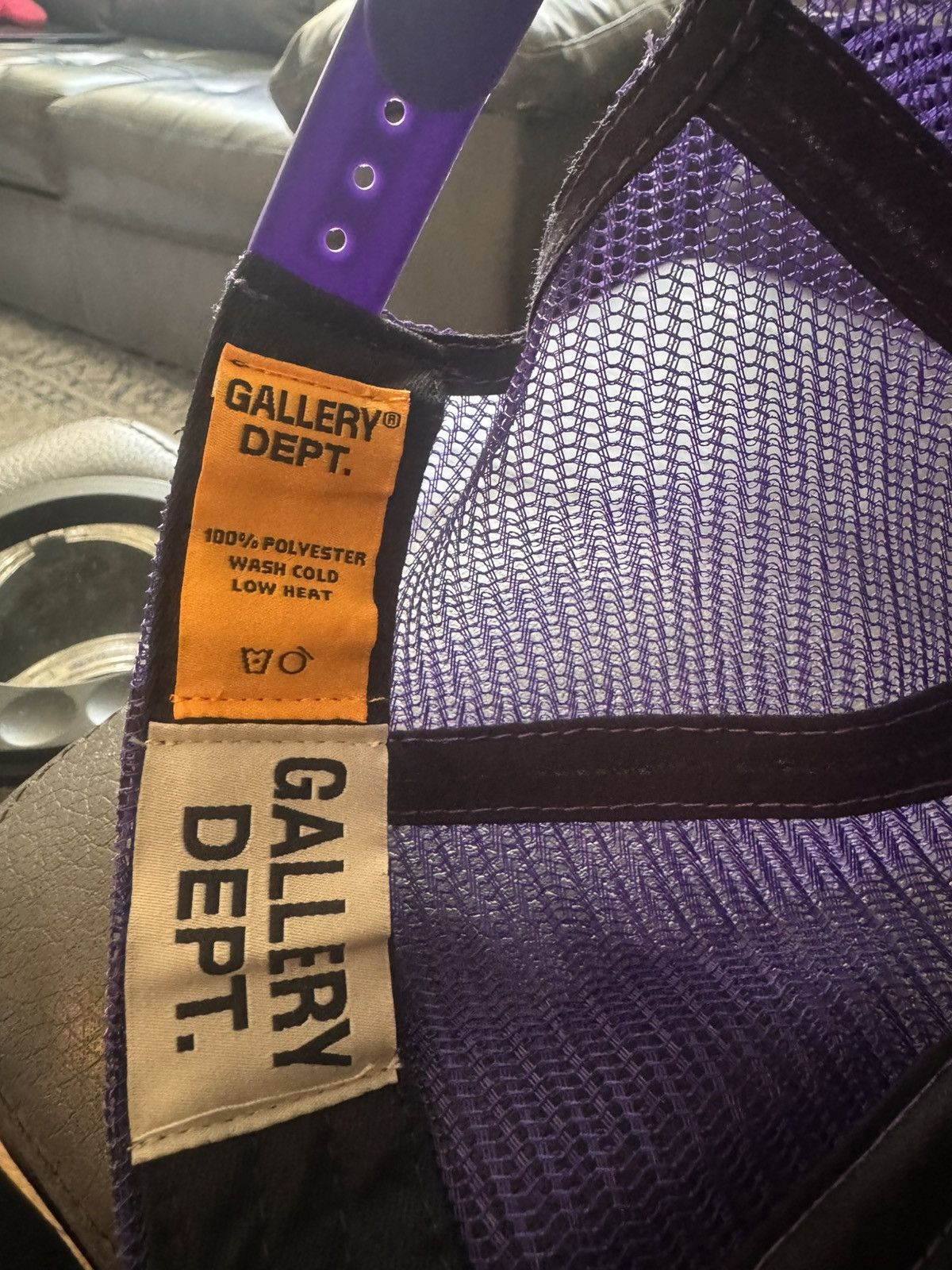 Gallery Dept. Gallery Dept. French Logo Trucker Hat Purple Size ONE SIZE - 8 Thumbnail