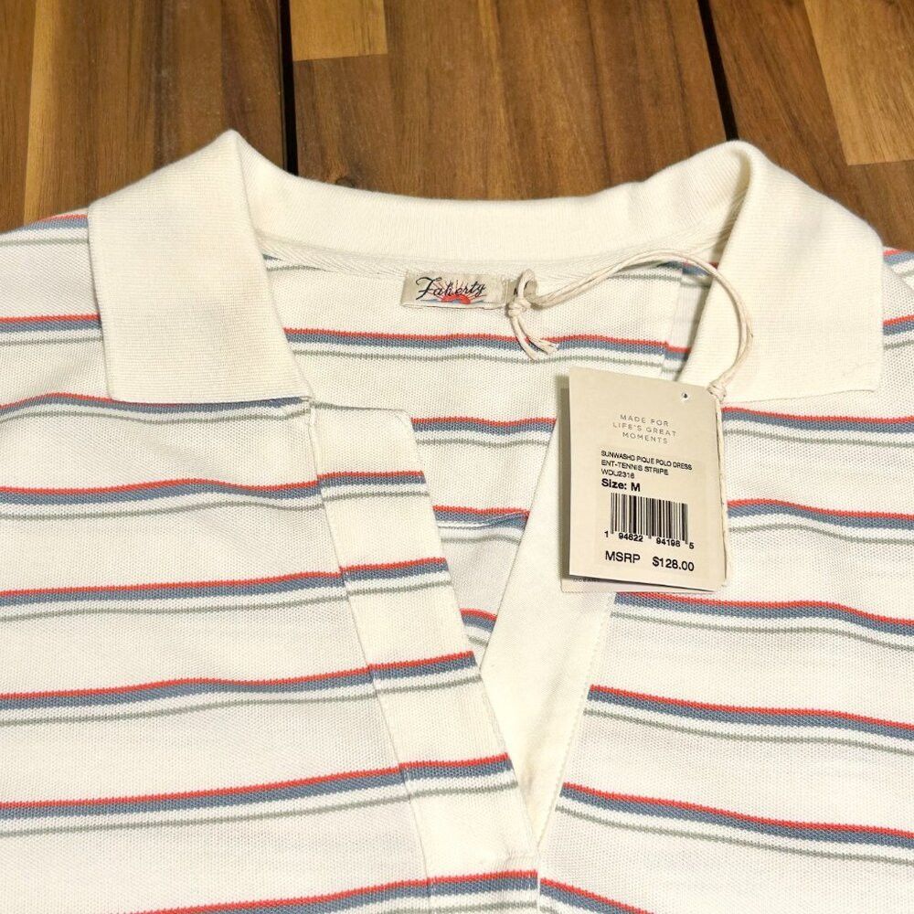 Faherty NWT Faherty Sunwashed Pique Polo Dress Size M / US 6-8 / IT 42-44 - 4 Thumbnail