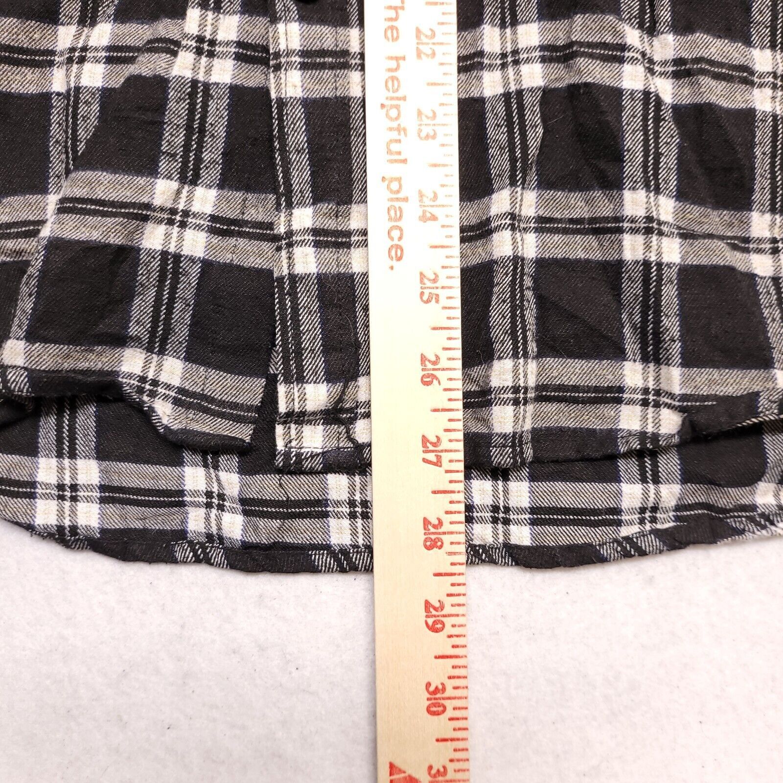 Boohoo Boohoo Man Tartan Flannel Shirt Mens Size XL Black White Size US XL / EU 56 / 4 - 8 Thumbnail