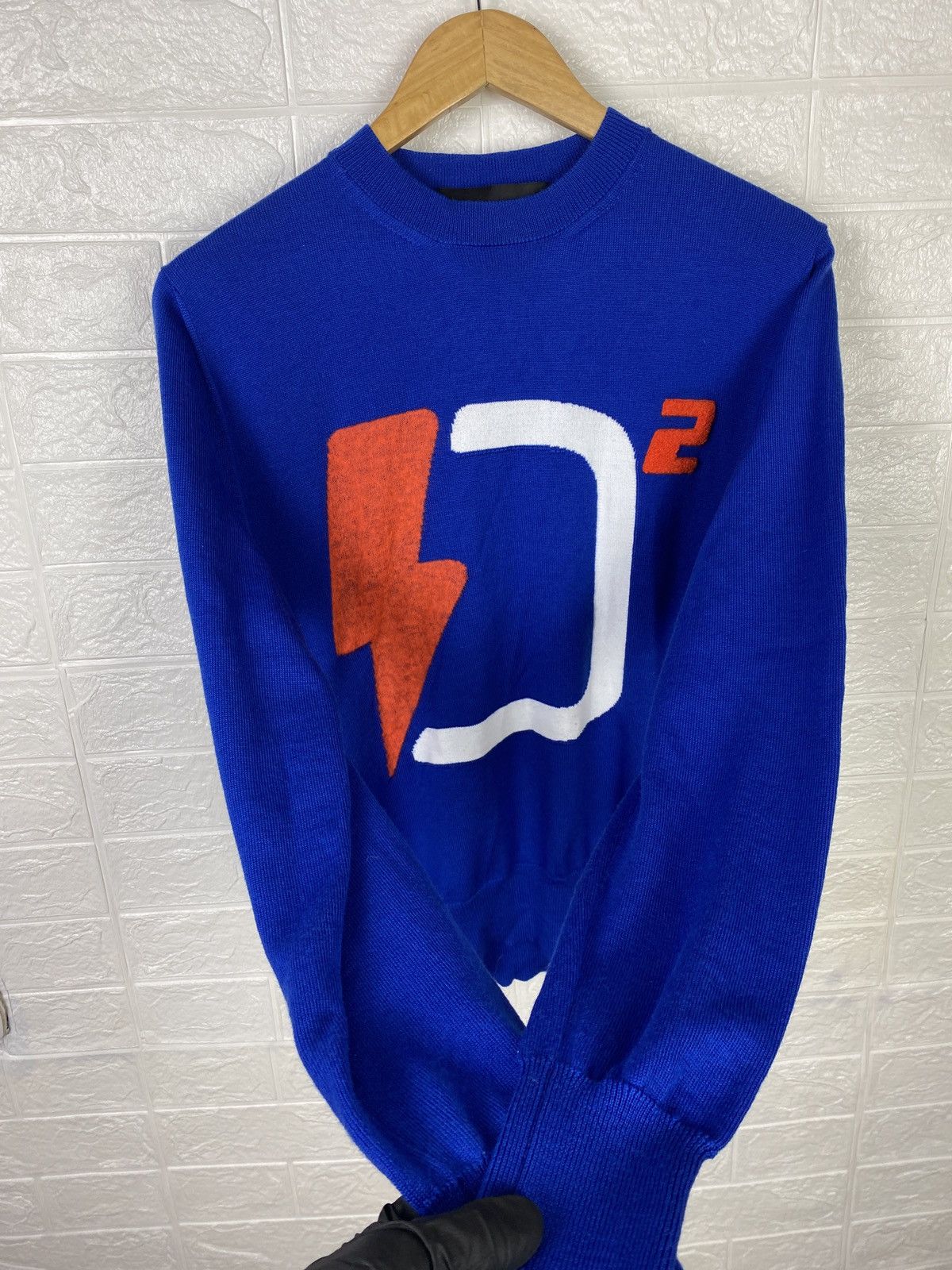 Dsquared2 DSQUARED2 SWEATER Logo big d2 blue Size M Size US M / EU 48-50 / 2 - 6 Thumbnail