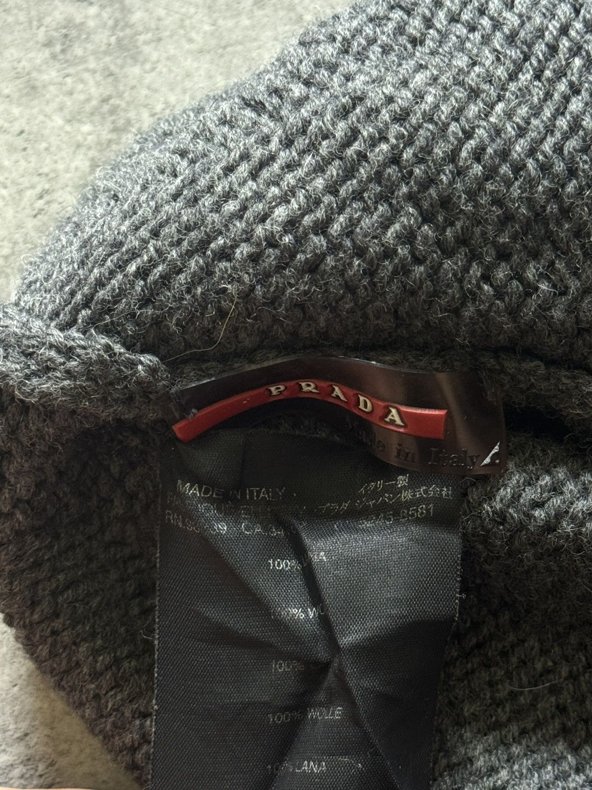 Prada Vintage Prada Red Tab Wool Hat Size ONE SIZE - 7 Thumbnail