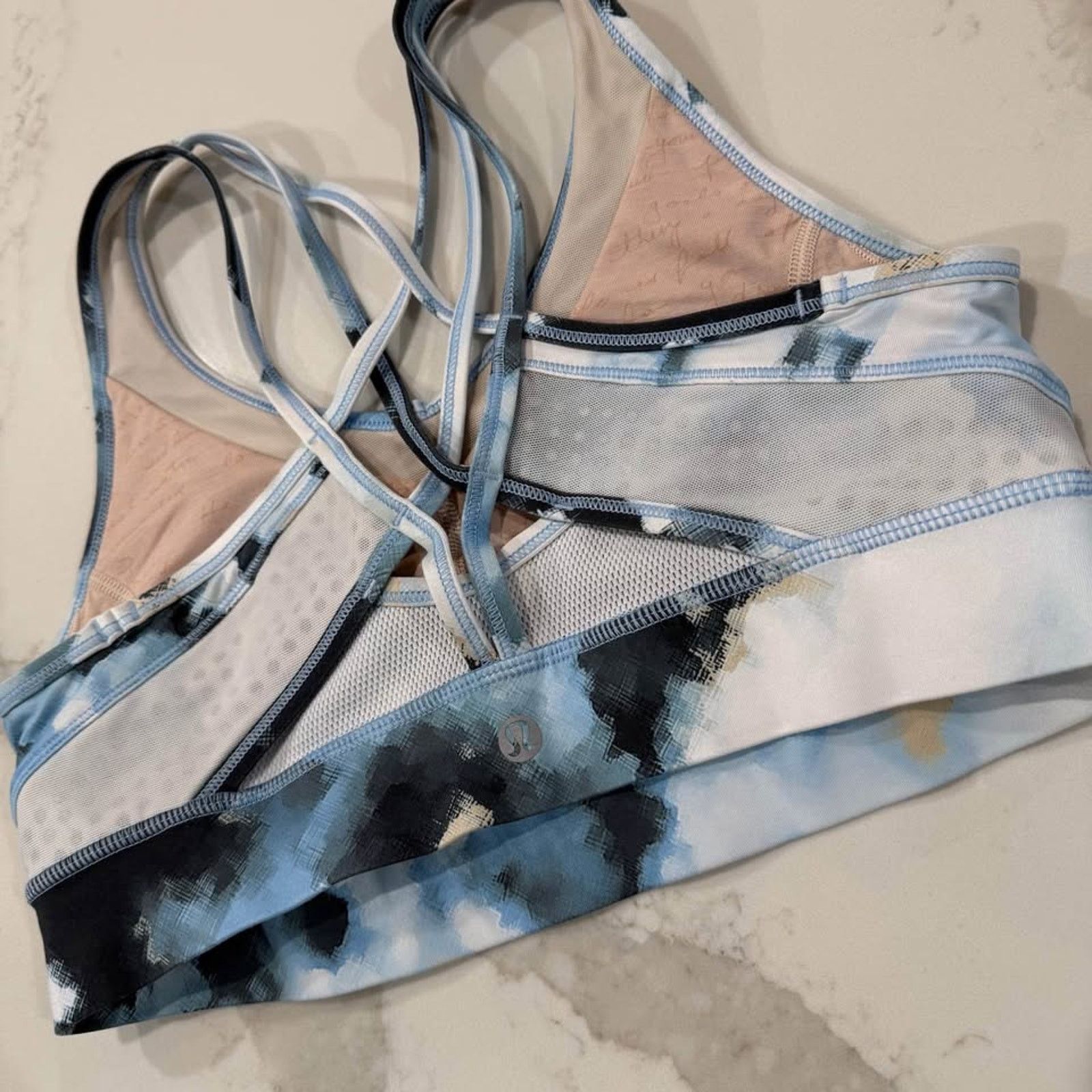 Lululemon Lululemon Energy Bra Womens Size 8 Ocean Blue Sports Strappy Size M / US 6-8 / IT 42-44 - 4 Thumbnail