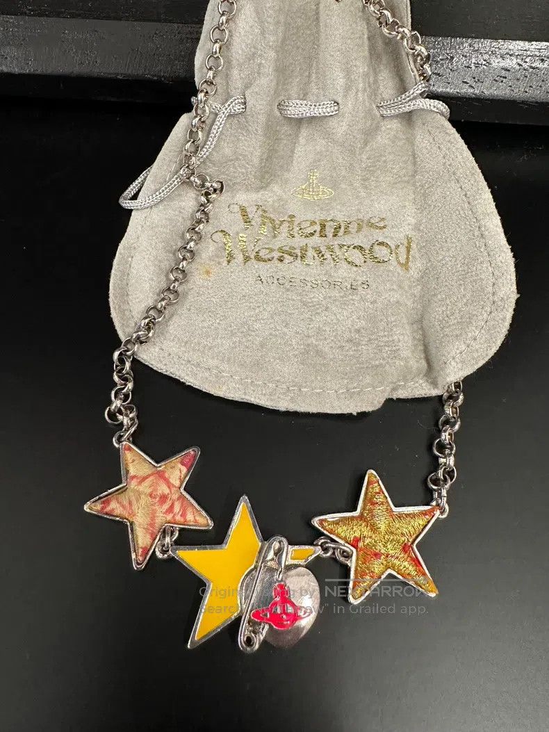 Vivienne Westwood Vivienne Westwood Star brooch - woven Saturn necklace Size ONE SIZE - 1 Thumbnail