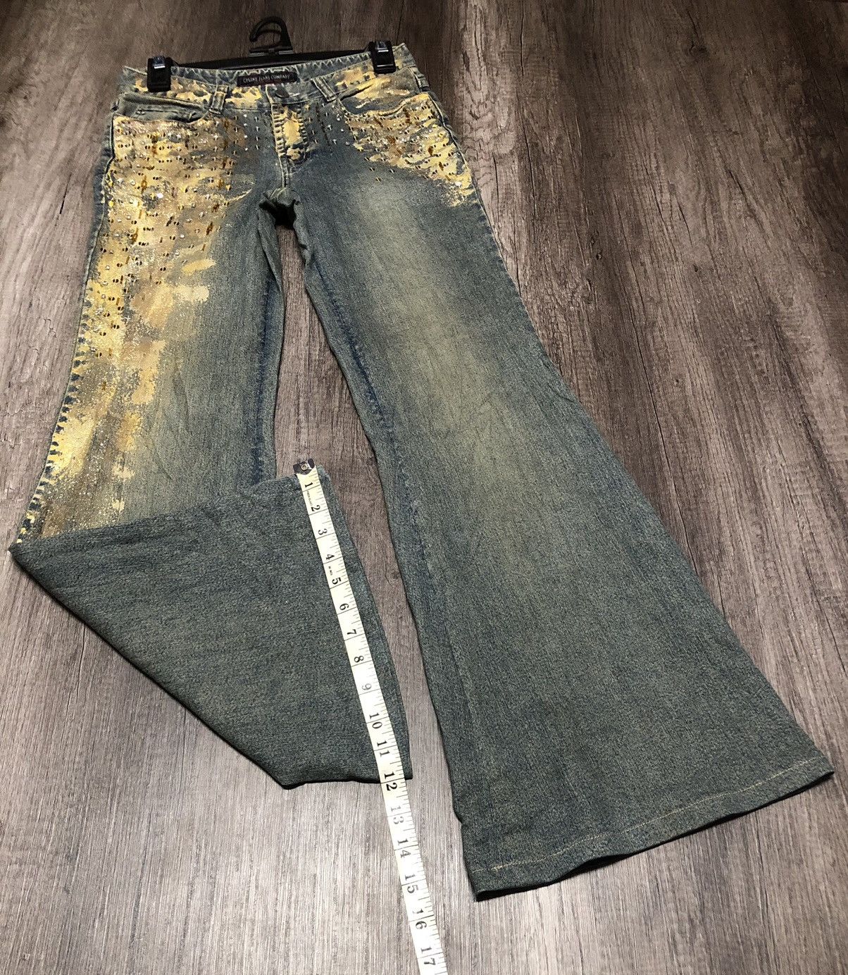 Designer × Japanese Brand × Vintage CF LINE FLARED BOOTCUT JEANS COMPANY Size 29" - 8 Thumbnail
