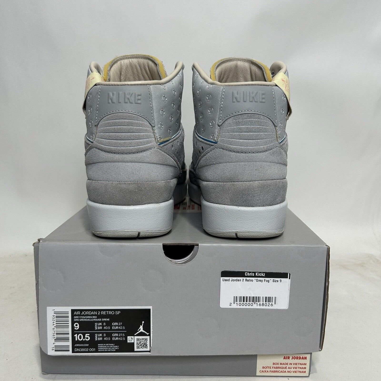 Jordan Brand Nike Shoes Air Jordan 2 Retro SP X Union “Gray Fog” 2024 Size US 9 / EU 42 - 5 Thumbnail