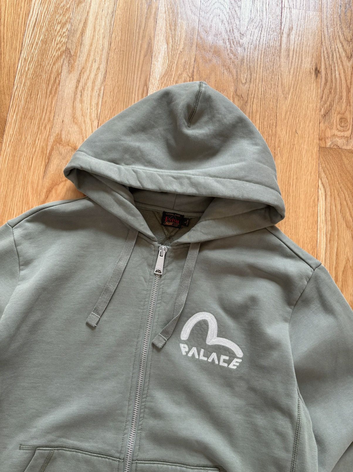Evisu × Palace Palace Evisu Dice Full Zip Hoodie Jacket Olive Green Large Size US L / EU 52-54 / 3 - 10 Thumbnail