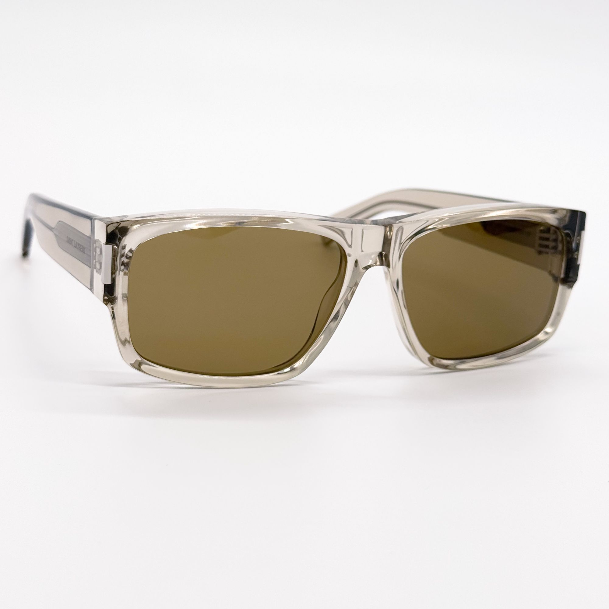 Saint Laurent Paris NEW SAINT LAURENT SUNGLASSES SL689 005 MEN SQUARE BEIGE/BROW Size ONE SIZE - 4 Thumbnail
