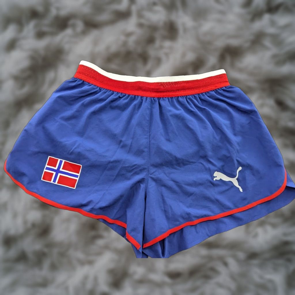 Puma PUMA Norway Olympic Team 2024 Womens Shorts Small Blue Track & Field Drawstrings Shirt? Size 28" / US 6 / IT 42 - 1 Thumbnail