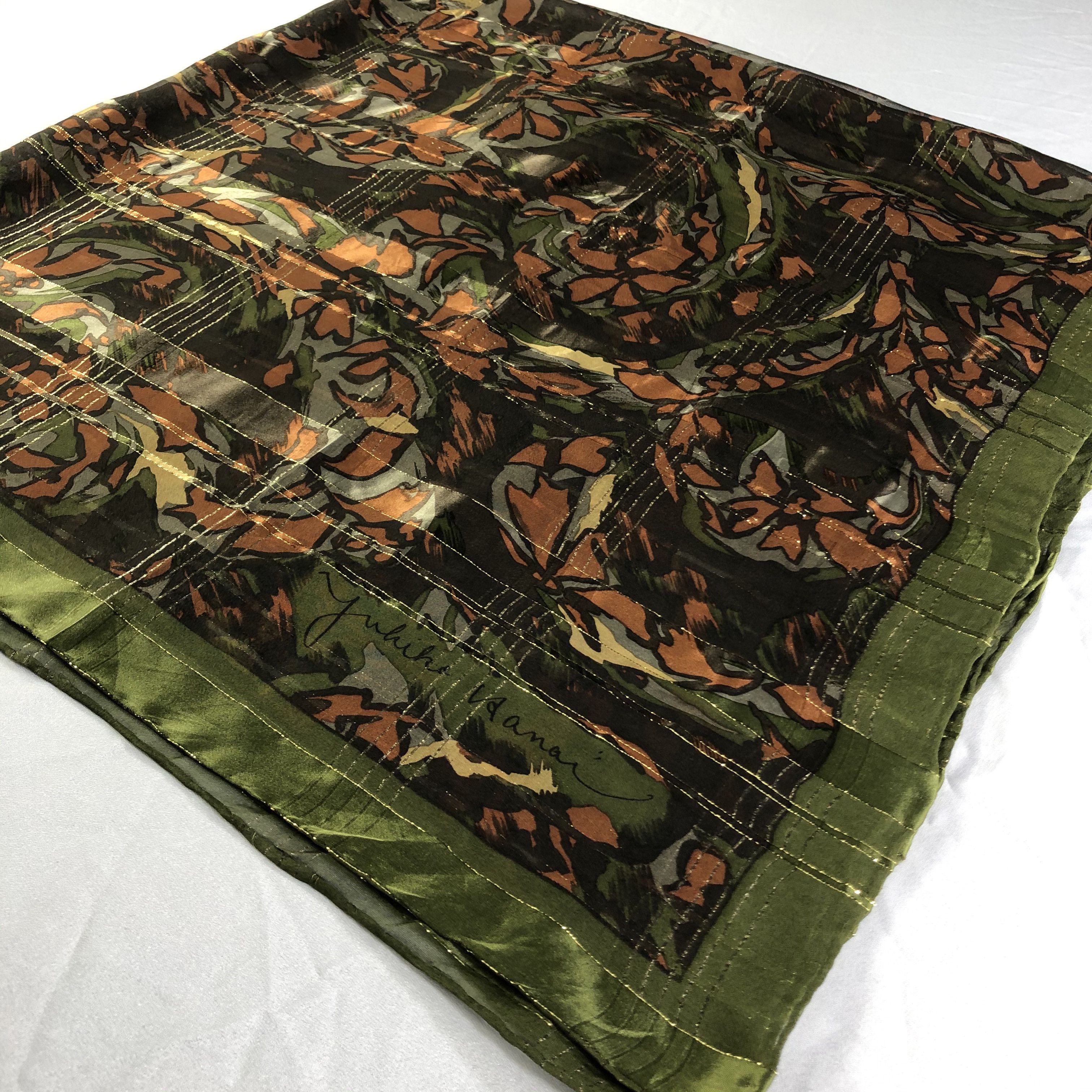 Vintage Vintage Yukiko Hanai Silk Scarf Size ONE SIZE - 3 Thumbnail
