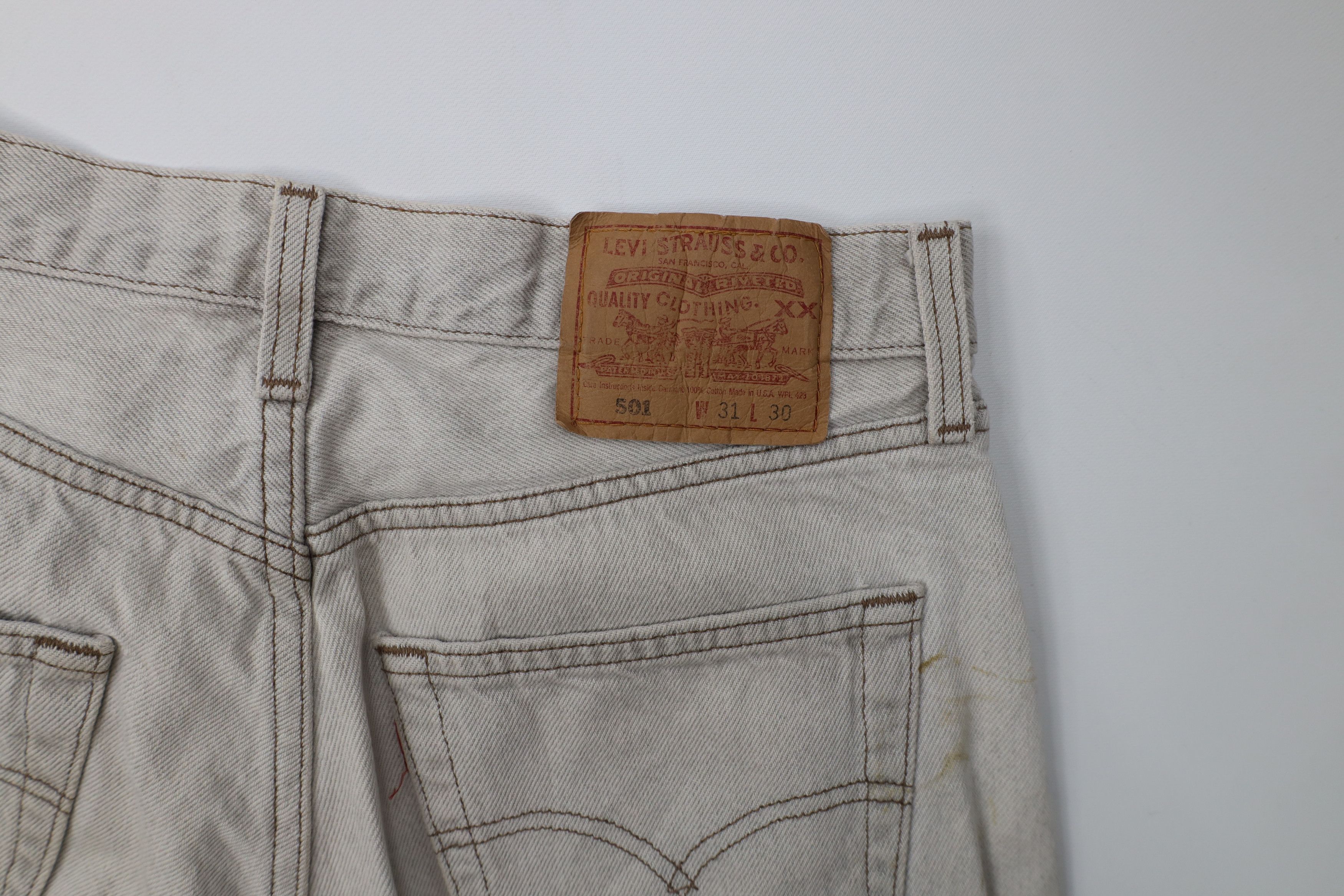 Levi's Vintage 90s Levis 501xx Button Fly Original Fit Jeans USA Size US 31 - 16 Thumbnail