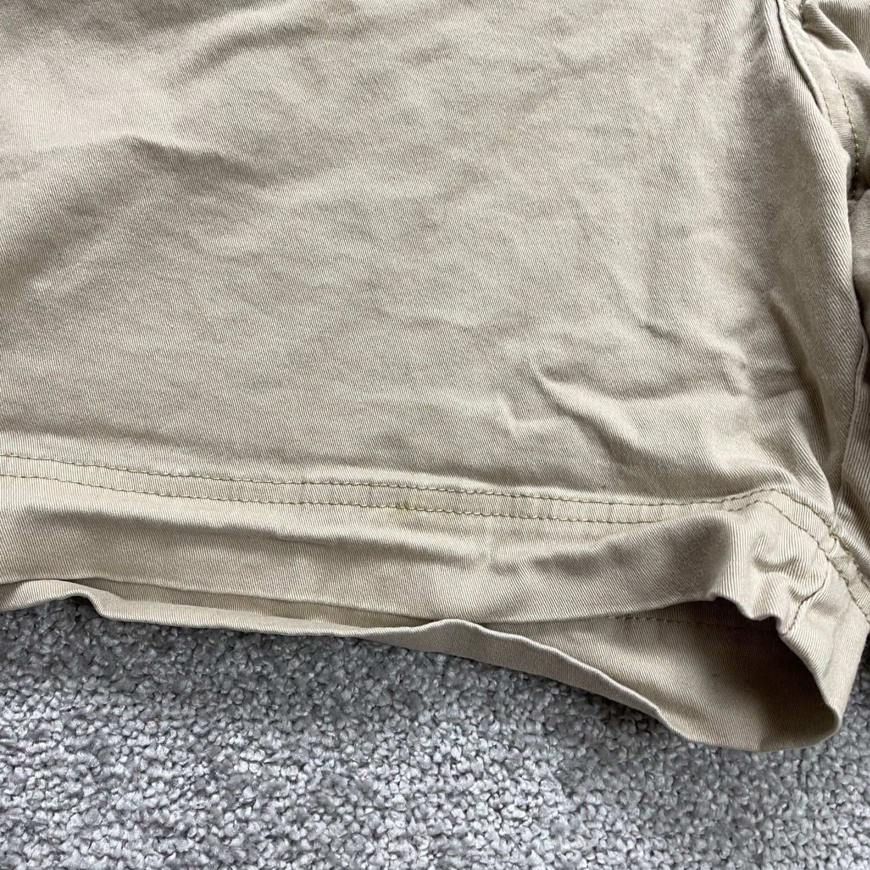 Lee Lee Platinum Label Shorts Women Petite 14P Brown High Rise Chino Casual Womens Size 36" / US 14 / IT 50 - 5 Thumbnail