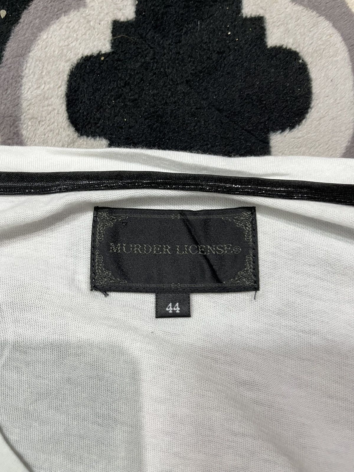 Yasuyuki Ishii 2000s murder license poem glitter longsleeve tee Size US M / EU 48-50 / 2 - 3 Thumbnail