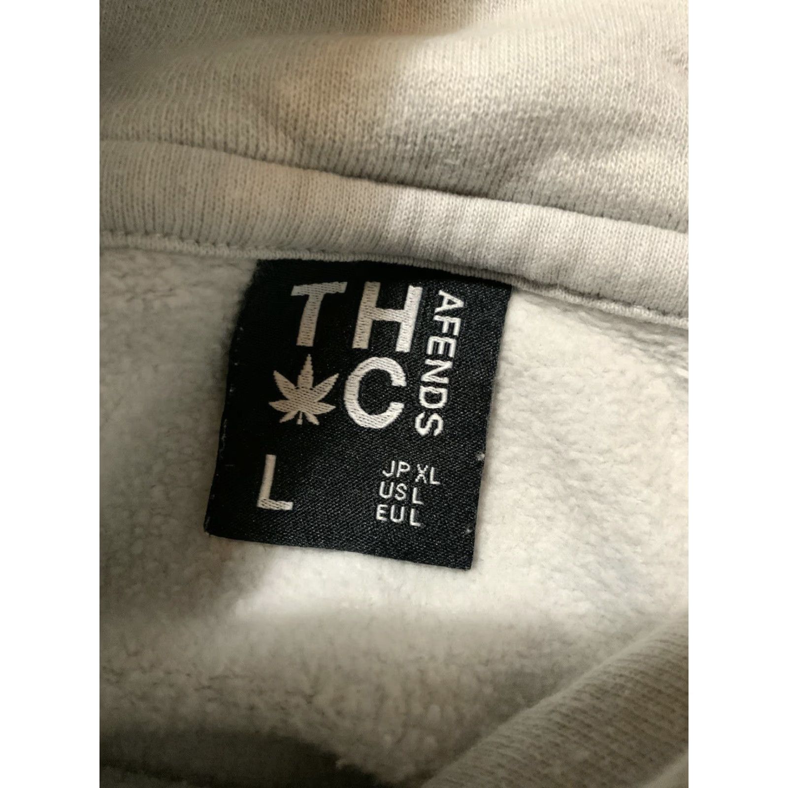Afends AFENDS THC Organic Cotton Heavyweight Embroidered Pullover Hoodie Sz. L Men Size US L / EU 52-54 / 3 - 6 Thumbnail