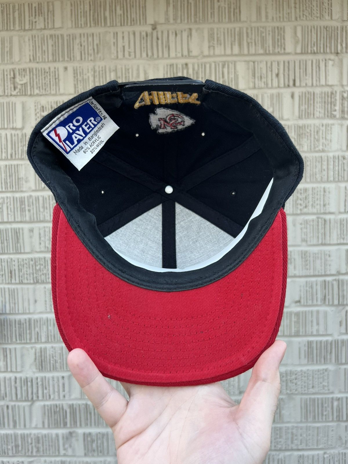 Sports Specialties Vintage 90’s Wool Kansas City Chiefs NFL SnapBack Hat Size ONE SIZE - 2 Thumbnail