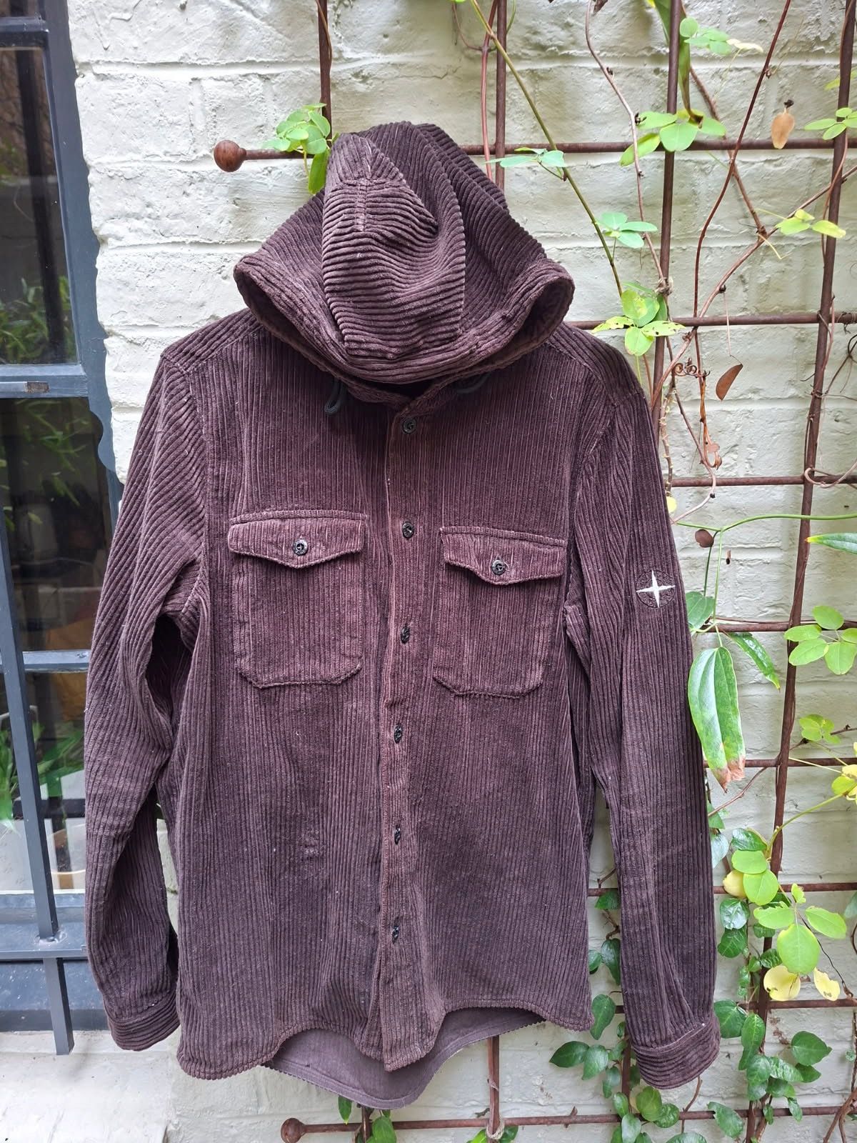 Stone Island Corduroy Hooded Jacket Size US M / EU 48-50 / 2 - 3 Thumbnail