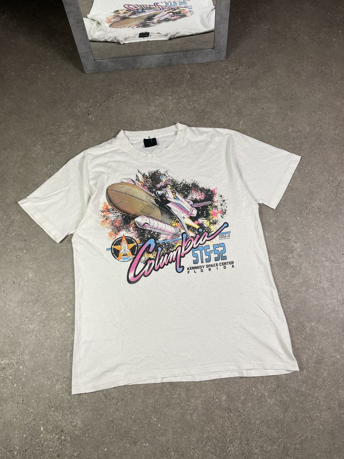 NASA × Vintage Vintage 1992 NASA Kennedy Space Center Florida 90s T Shirt Size US XL / EU 56 / 4 - 1 Thumbnail