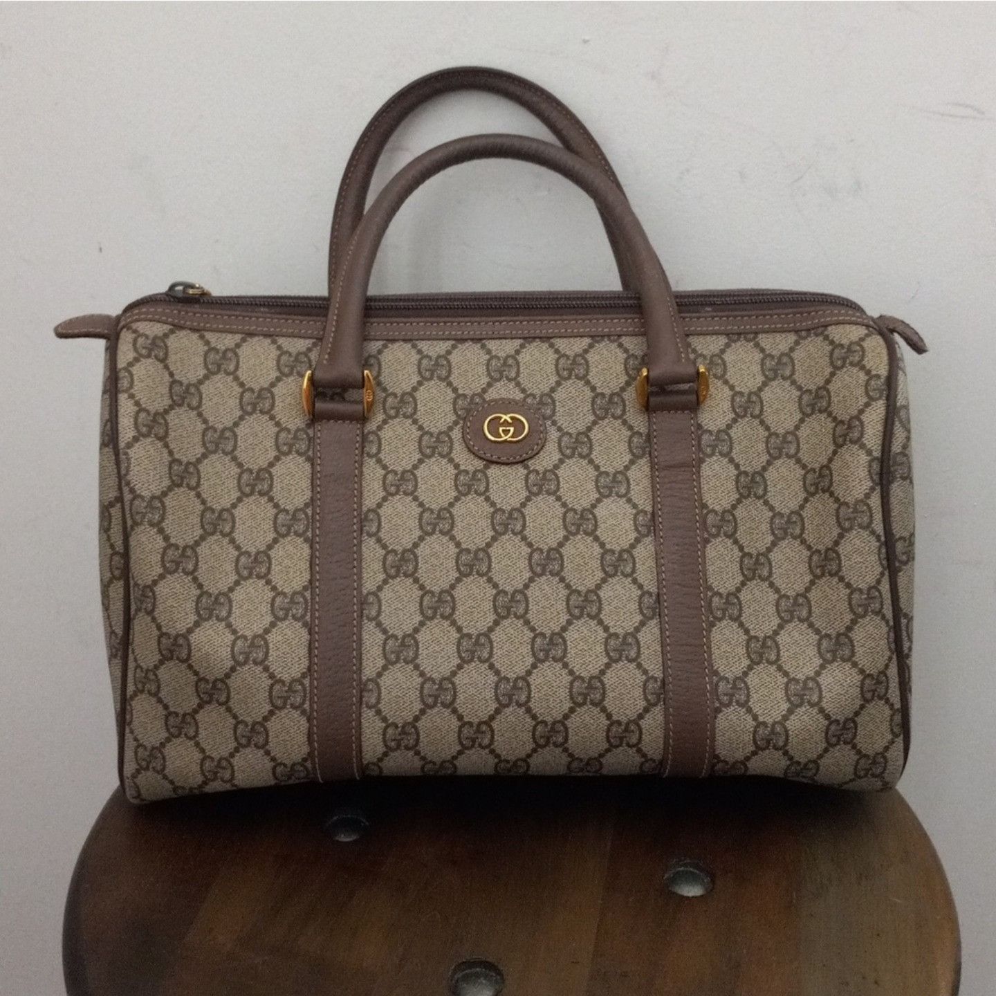 Gucci Vintage Gucci Interlocking GG Monogram Supreme Boston Size ONE SIZE - 2 Thumbnail