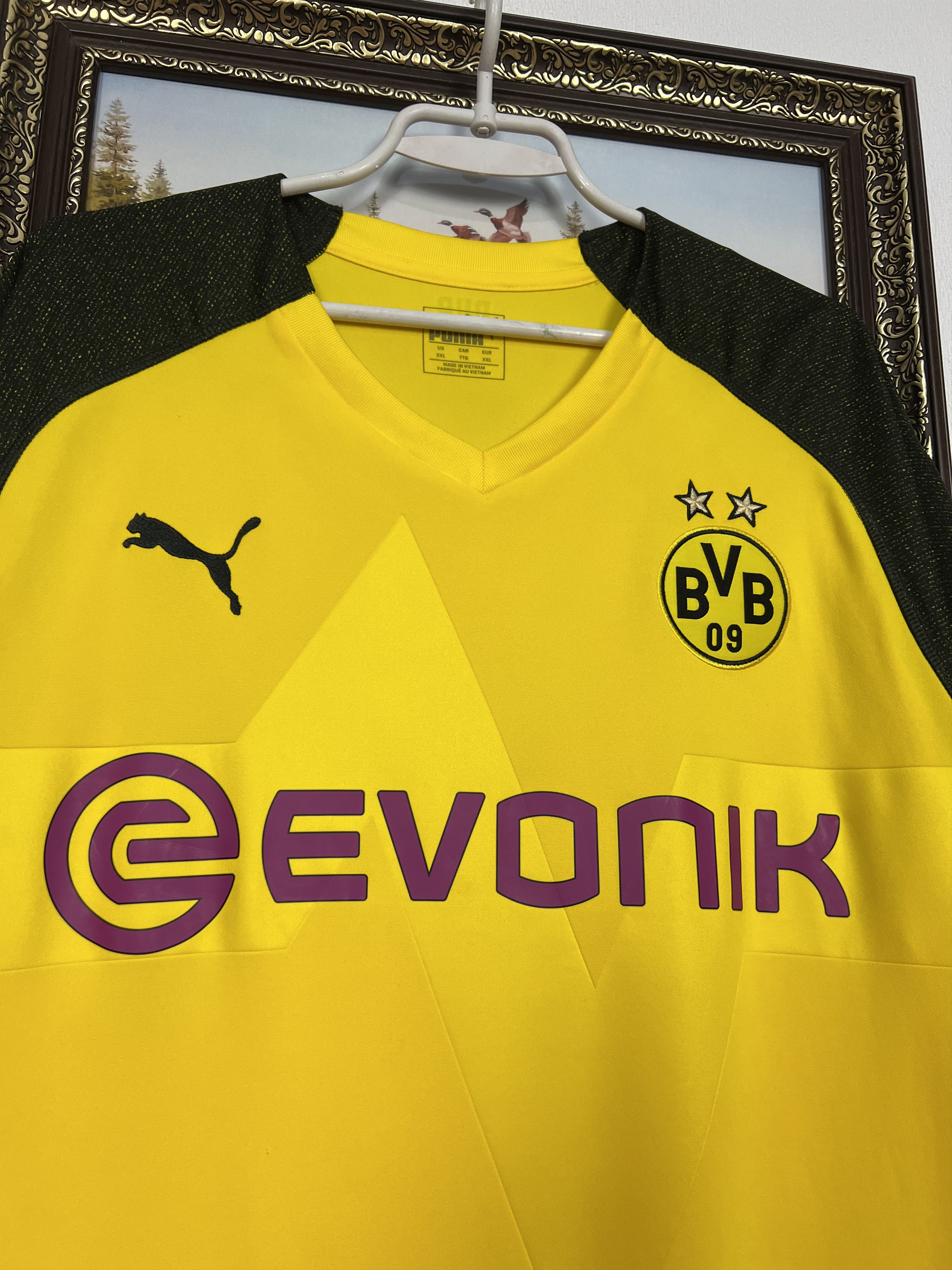 Puma Borussia Dortmund Home football shirt Soccer Jersey Trikot Size US XXL / EU 58 / 5 - 3 Thumbnail