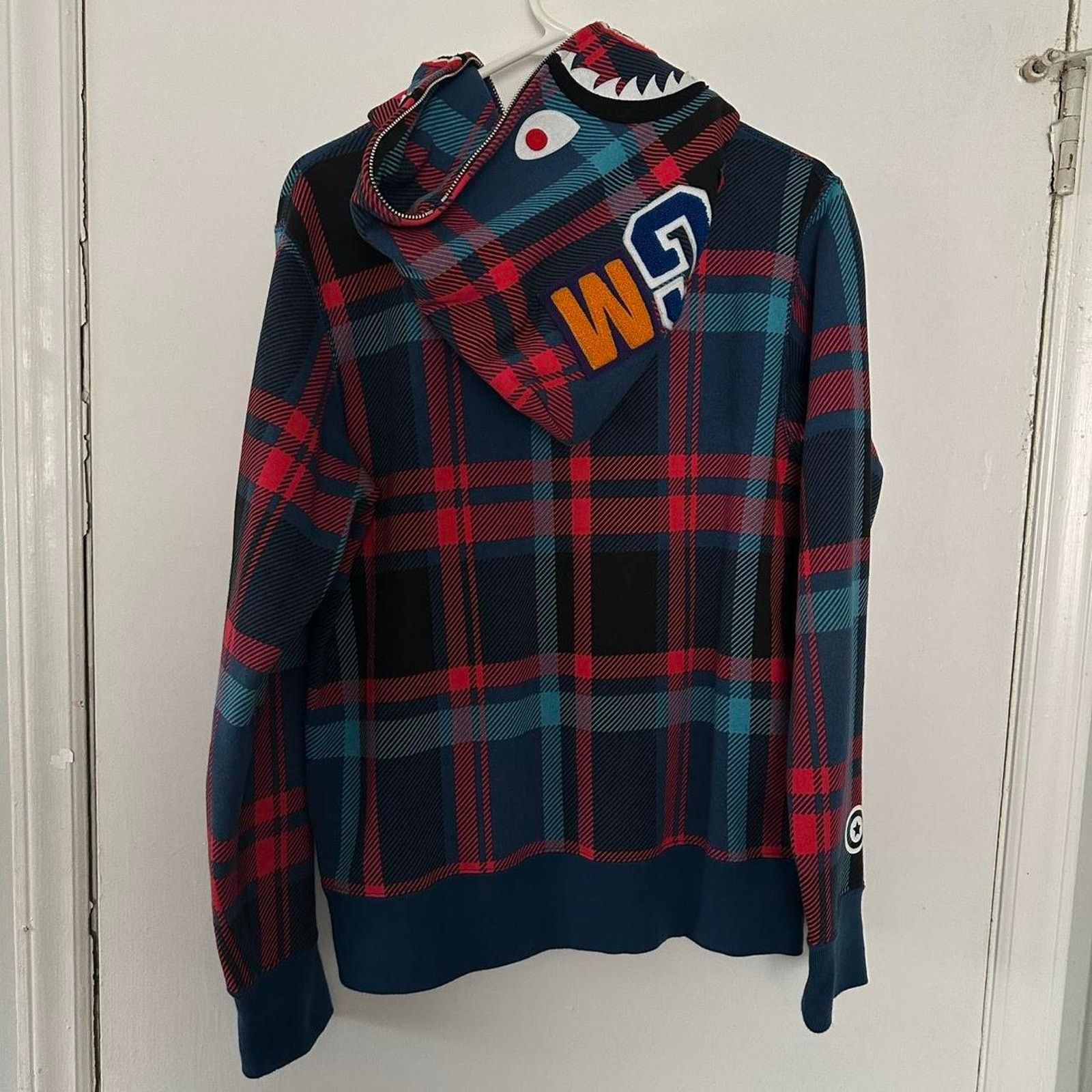 Bape BAPE Check Shark Full Zip Hoodie Jacket A Bathing Ape size S Size US S / EU 44-46 / 1 - 2 Thumbnail