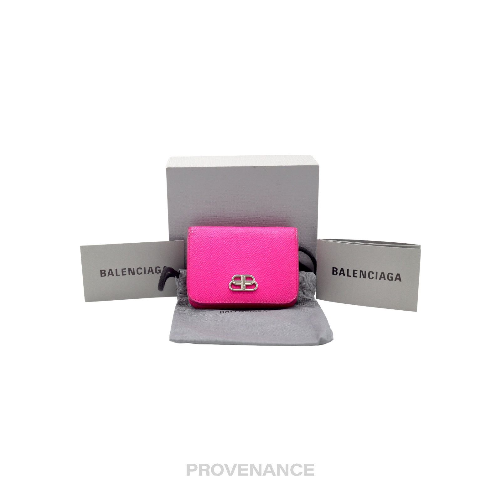 Balenciaga 🔴 Balenciaga BB Trifold Wallet - Pink Size ONE SIZE - 1 Thumbnail