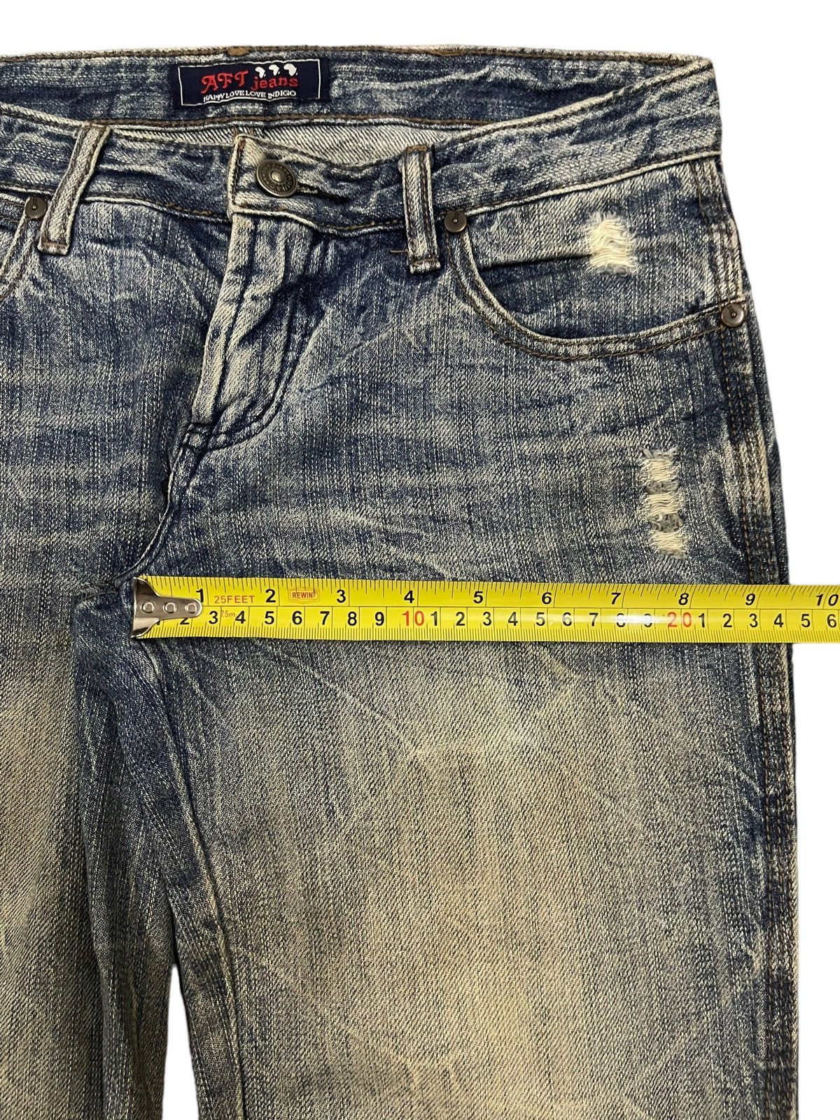 14th Addiction Vintage Japanese Brand Mud Wash Style Loose Jeans Size US 30 / EU 46 - 12 Thumbnail