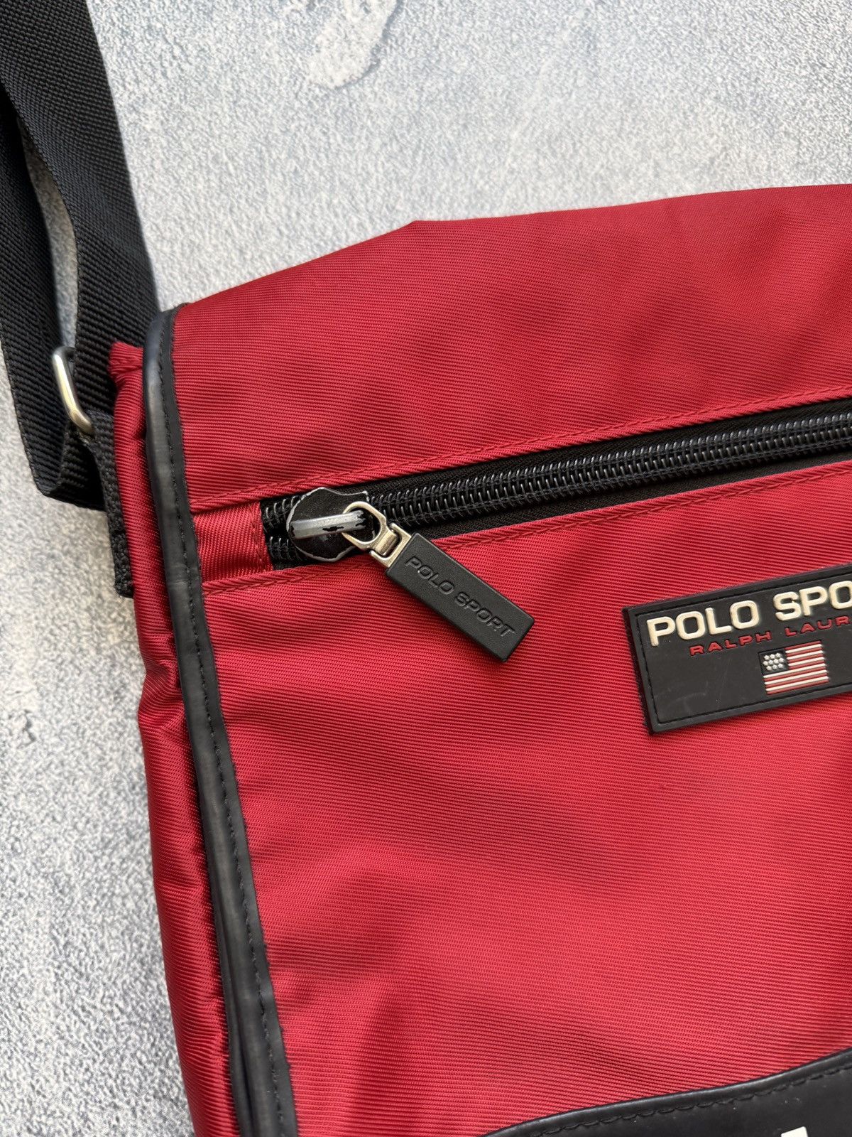 Polo Ralph Lauren 🔥🇺🇸VINTAGE POLO SPORT BAG MESSENGER Y2K 🇺🇸🔥 Size ONE SIZE - 5 Thumbnail