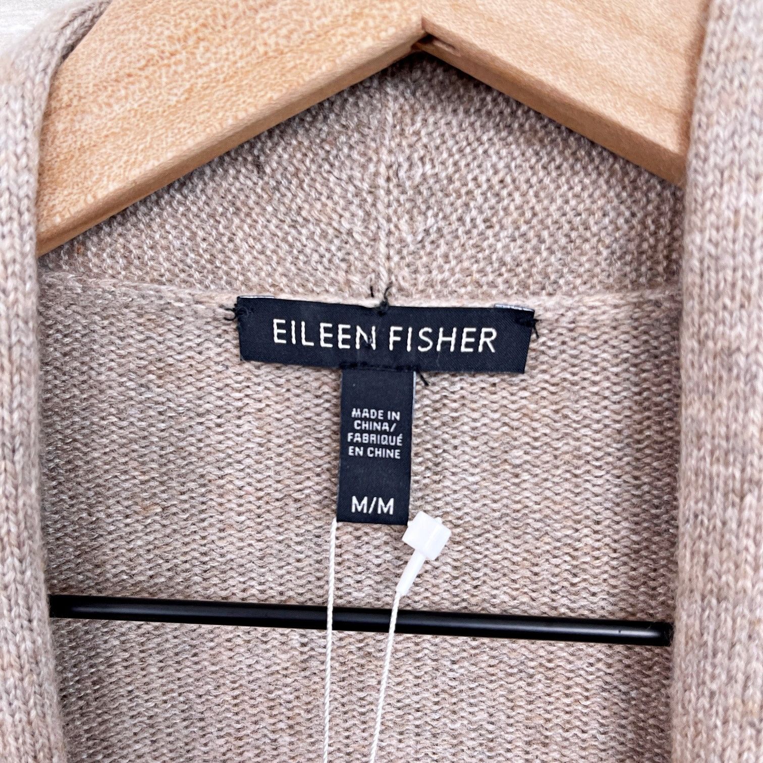 Eileen Fisher Eileen Fisher Wool Yak Blend Shawl Cardigan Sweater Taupe M Size M / US 6-8 / IT 42-44 - 6 Thumbnail