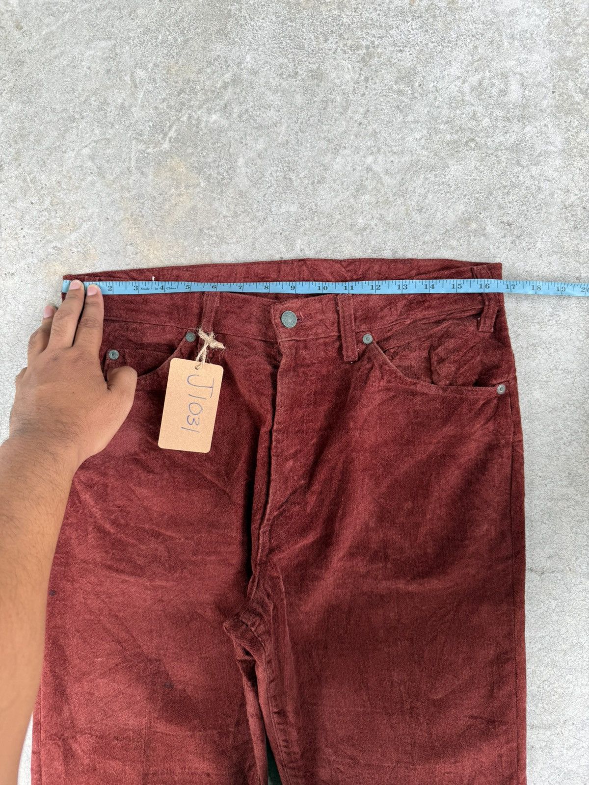 Levi's Vintage 70’s Levis Corduroy Pants Flared Jeans 517 Size US 33 - 23 Thumbnail