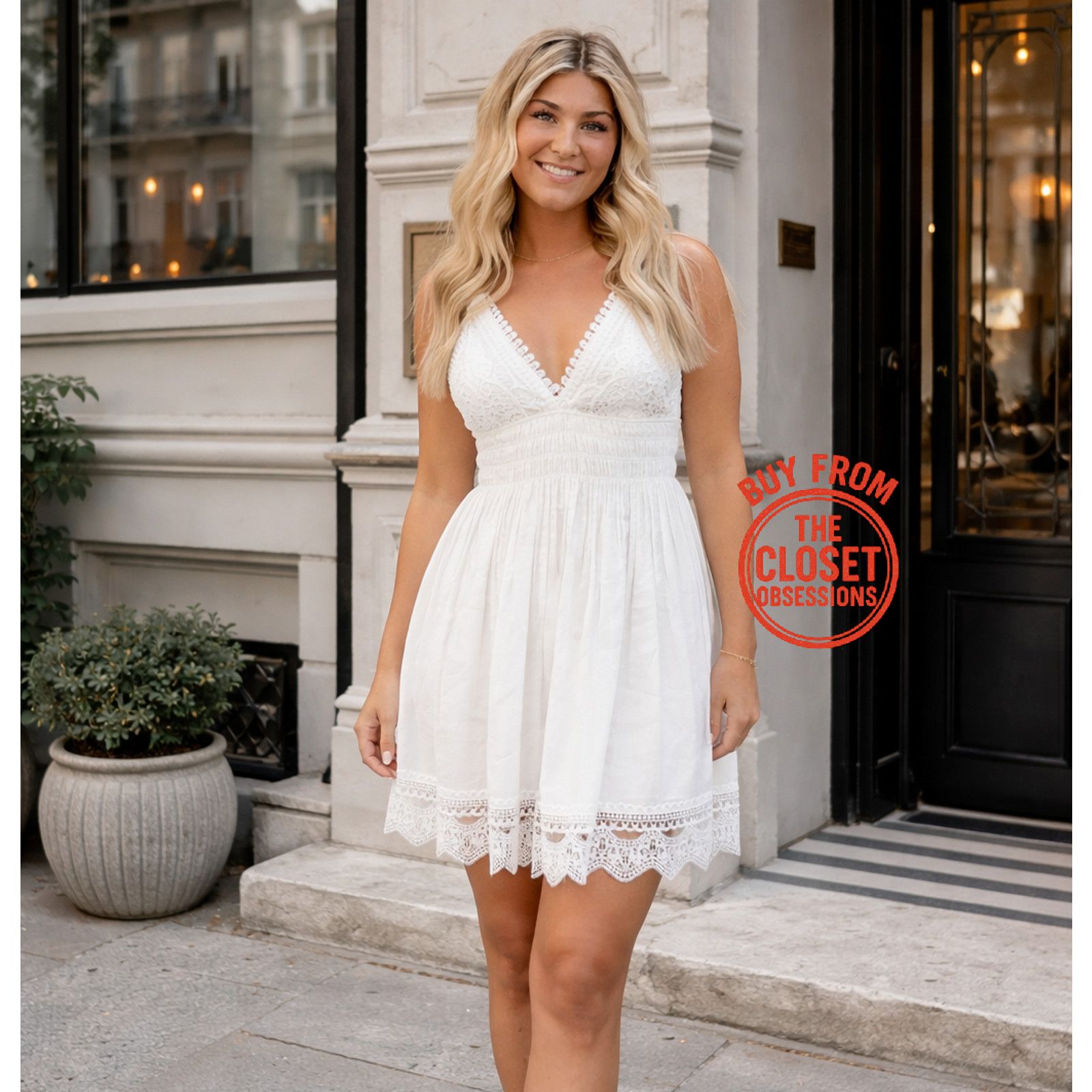 Zara ZARA White Balloon Hem Embroidered Mini Dress NWT | Grailed