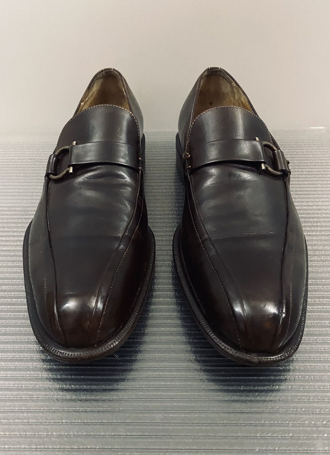 Salvatore Ferragamo Ferragamo 🇮🇹 dk brown leather brass gancini loafer 8.5 NEW Size US 8.5 / EU 41-42 - 1 Thumbnail