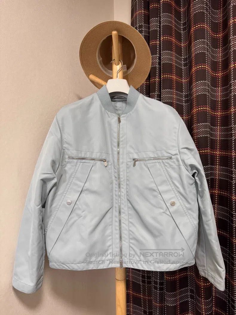 Hermes Hermes Jacket coat, tech fabric, leather-like texture, ice Size US L / EU 52-54 / 3 - 1 Thumbnail