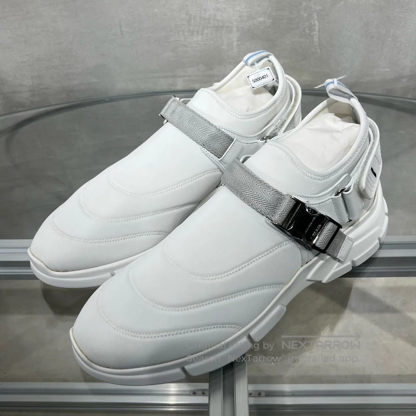 Prada Prada White canvas casual shoes Size US 9 / EU 42 - 1 Thumbnail