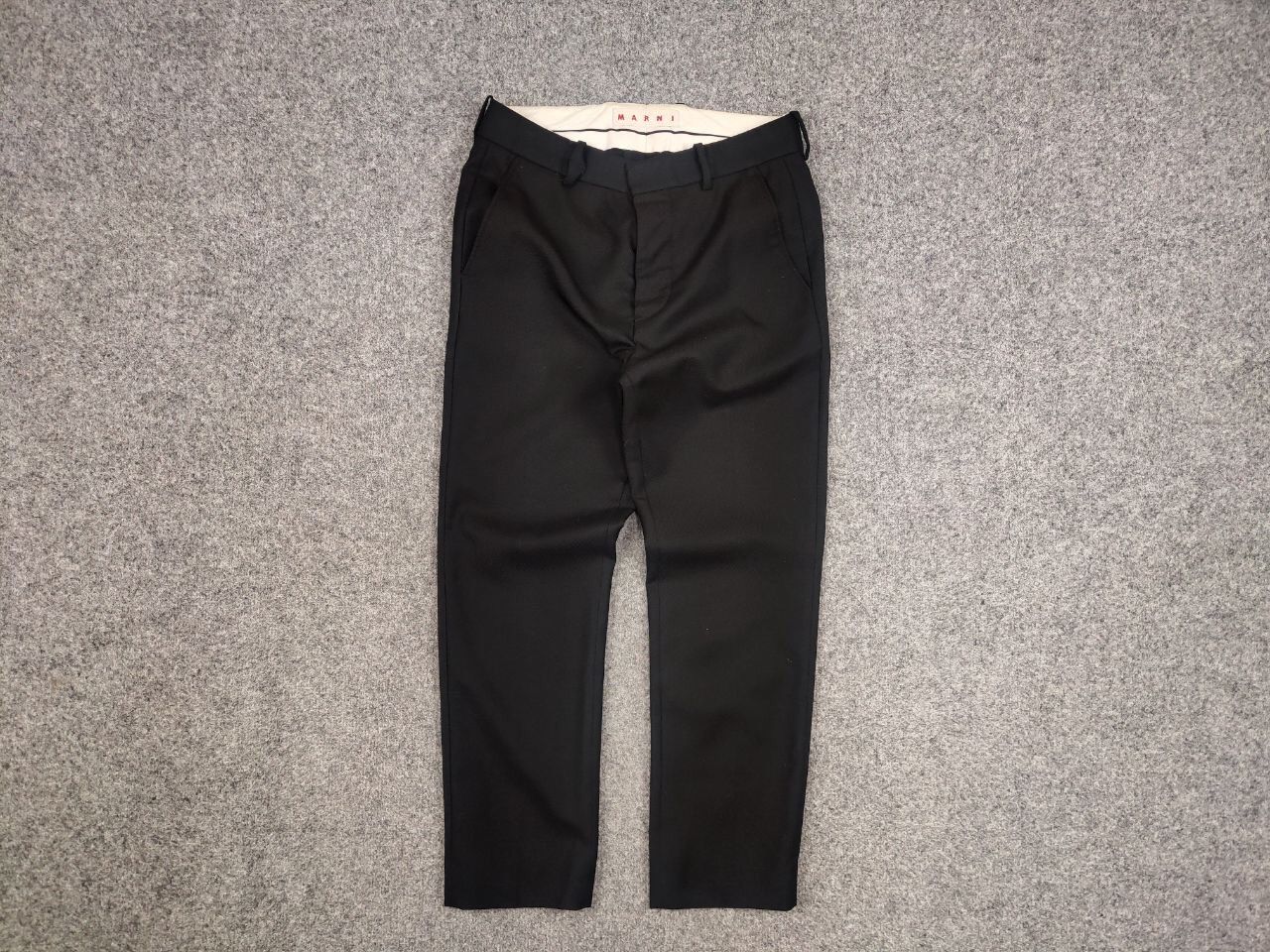 Marni Marni Design Classic Black Wool Trouser Pants Size 27" / US 4 / IT 40 - 5 Thumbnail