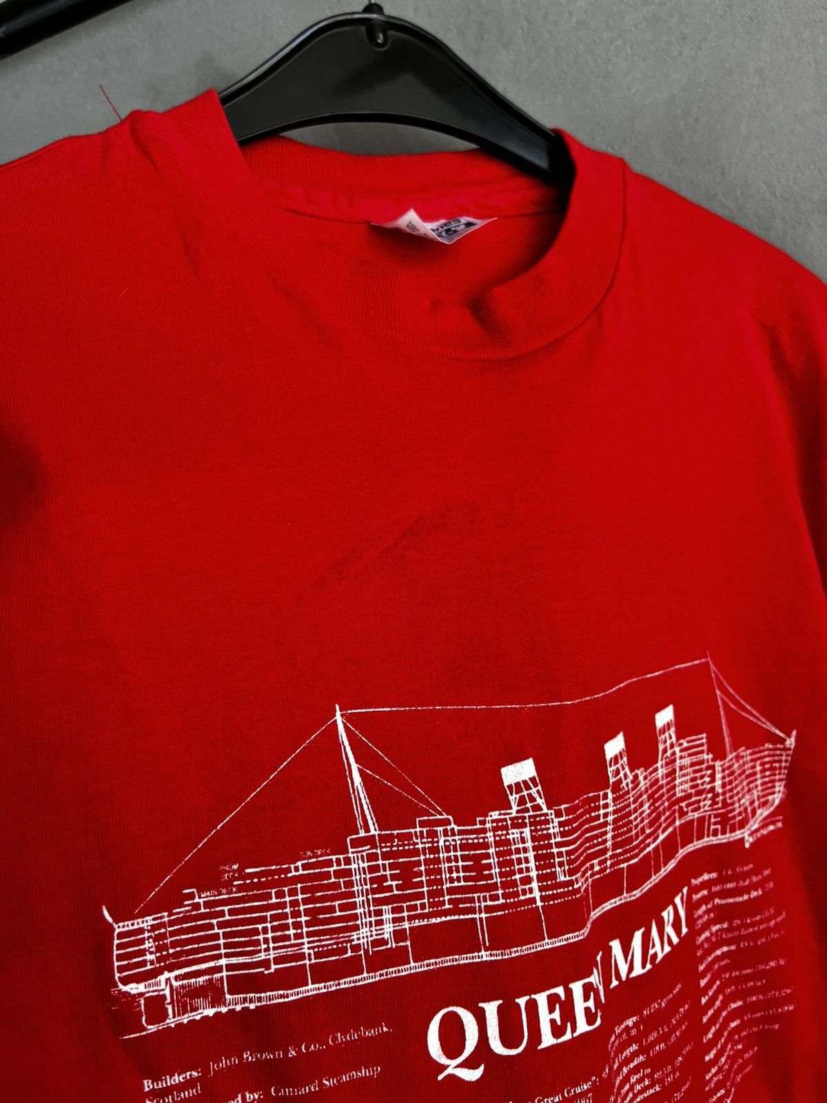 Vintage Vintage Tie Dye Queen Mary Ship Long Beach Tee Size US L / EU 52-54 / 3 - 4 Thumbnail