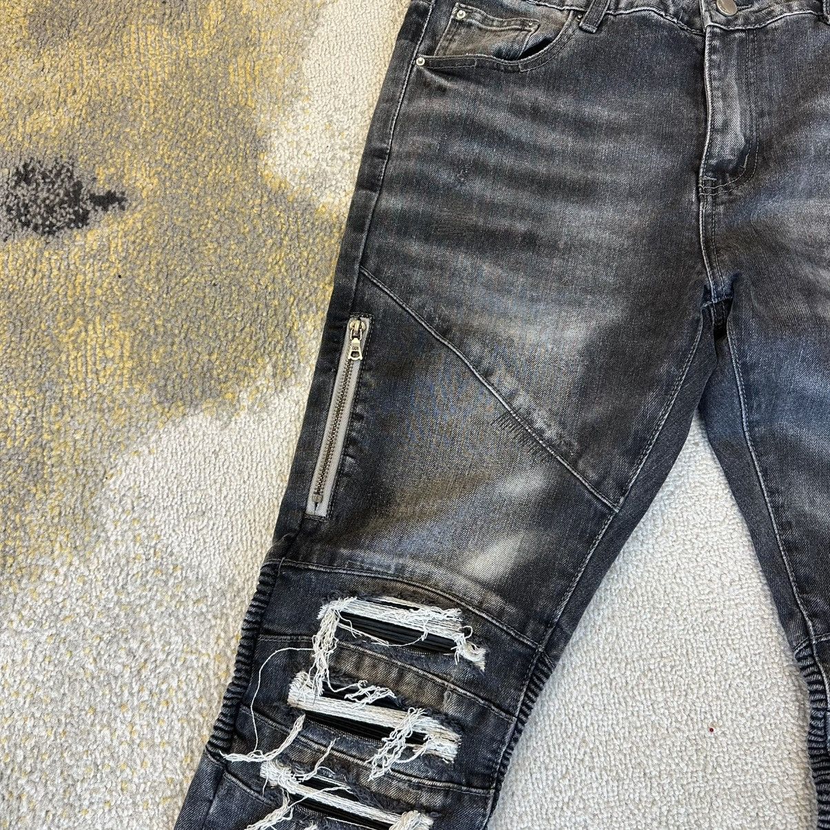 Amiri Amiri MX2 Black Black Patch Used 30 Size US 30 / EU 46 - 2 Thumbnail