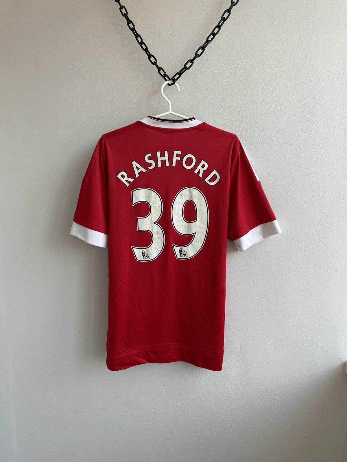 Adidas Manchester United 2015 2016 Home Footbal Shirt Soccer Jersey Size US L / EU 52-54 / 3 - 13 Thumbnail