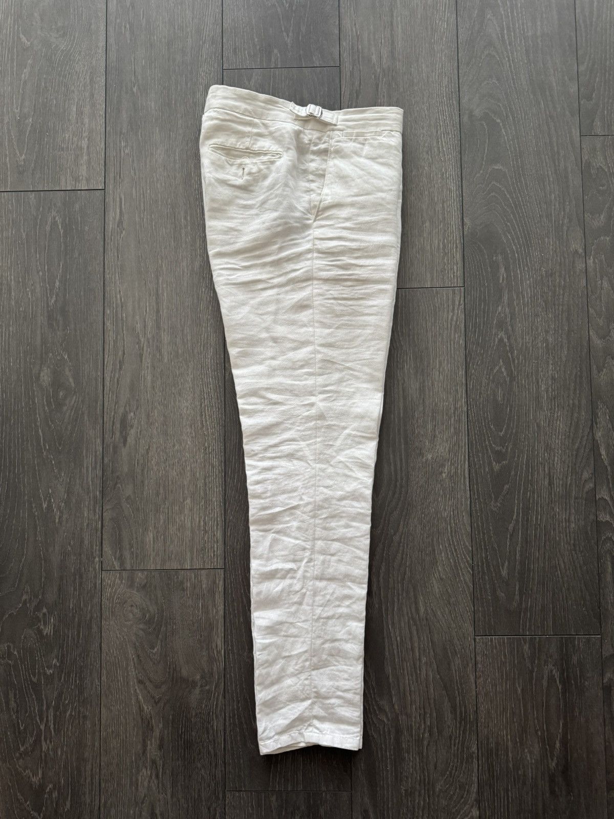 Orlebar Brown White Linen Orlebar Brown Trousers Size US 30 / EU 46 - 1 Thumbnail