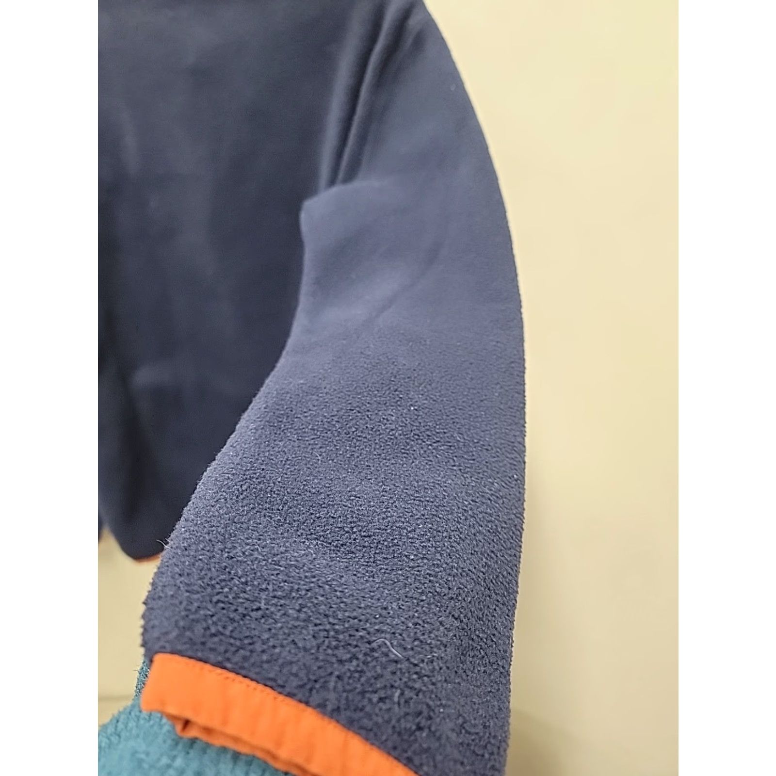 Cotopaxi Cotopaxi Teca Fleece Pullover Mens M Multicolor Orange Trim Quarter Snap Button Blue Trim Pullover Knit Wool Polyester Size US M / EU 48-50 / 2 - 6 Thumbnail