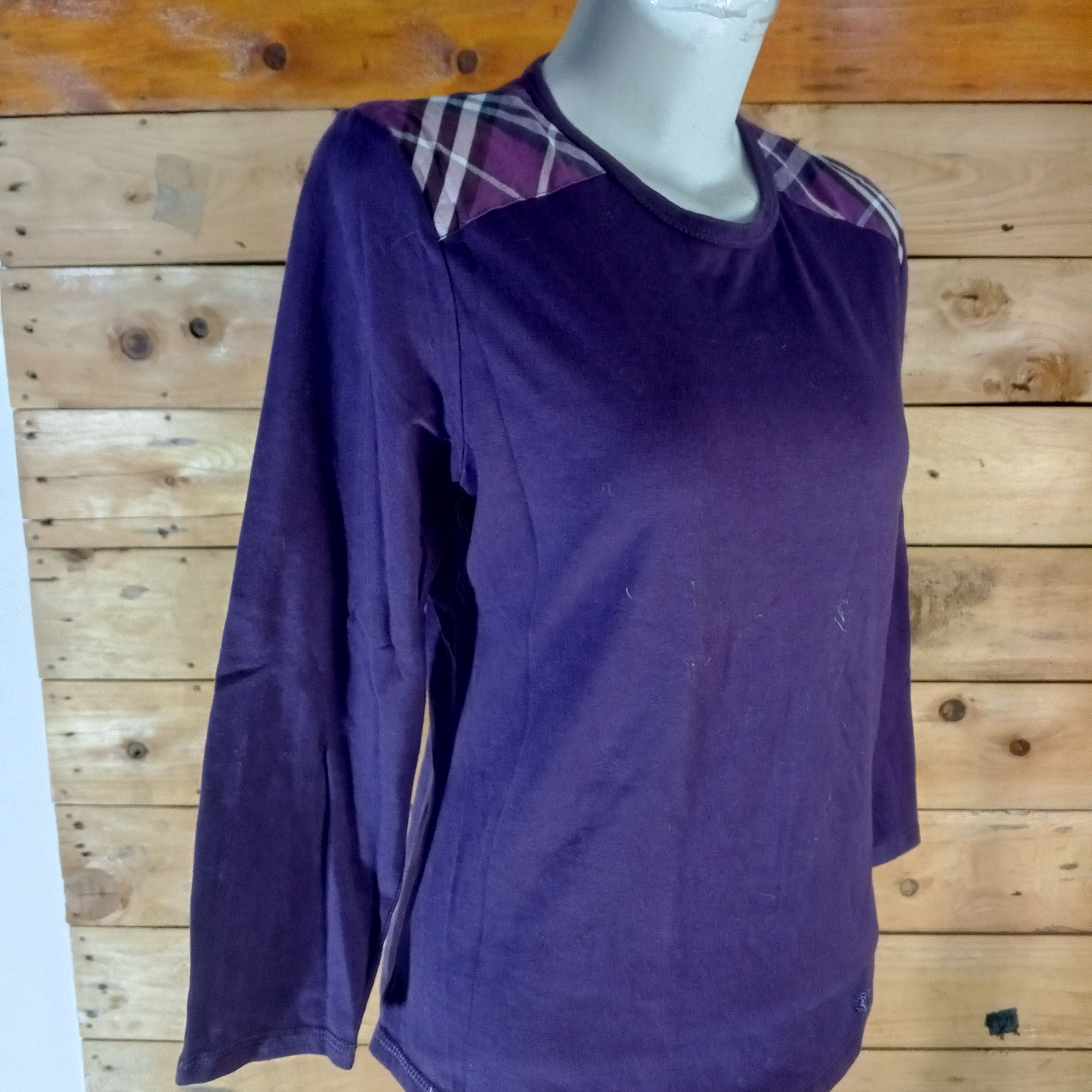Burberry × Burberry Prorsum × Vintage Burberry London Purple With Nova Check Size S / US 4 / IT 40 - 3 Thumbnail